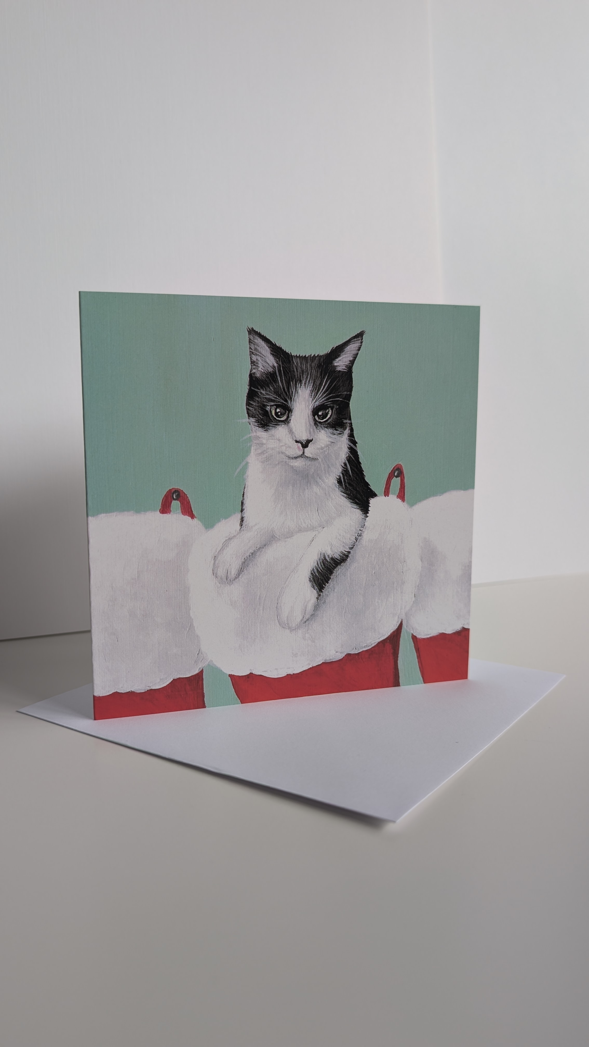 'Stocking Surprise' Christmas Card