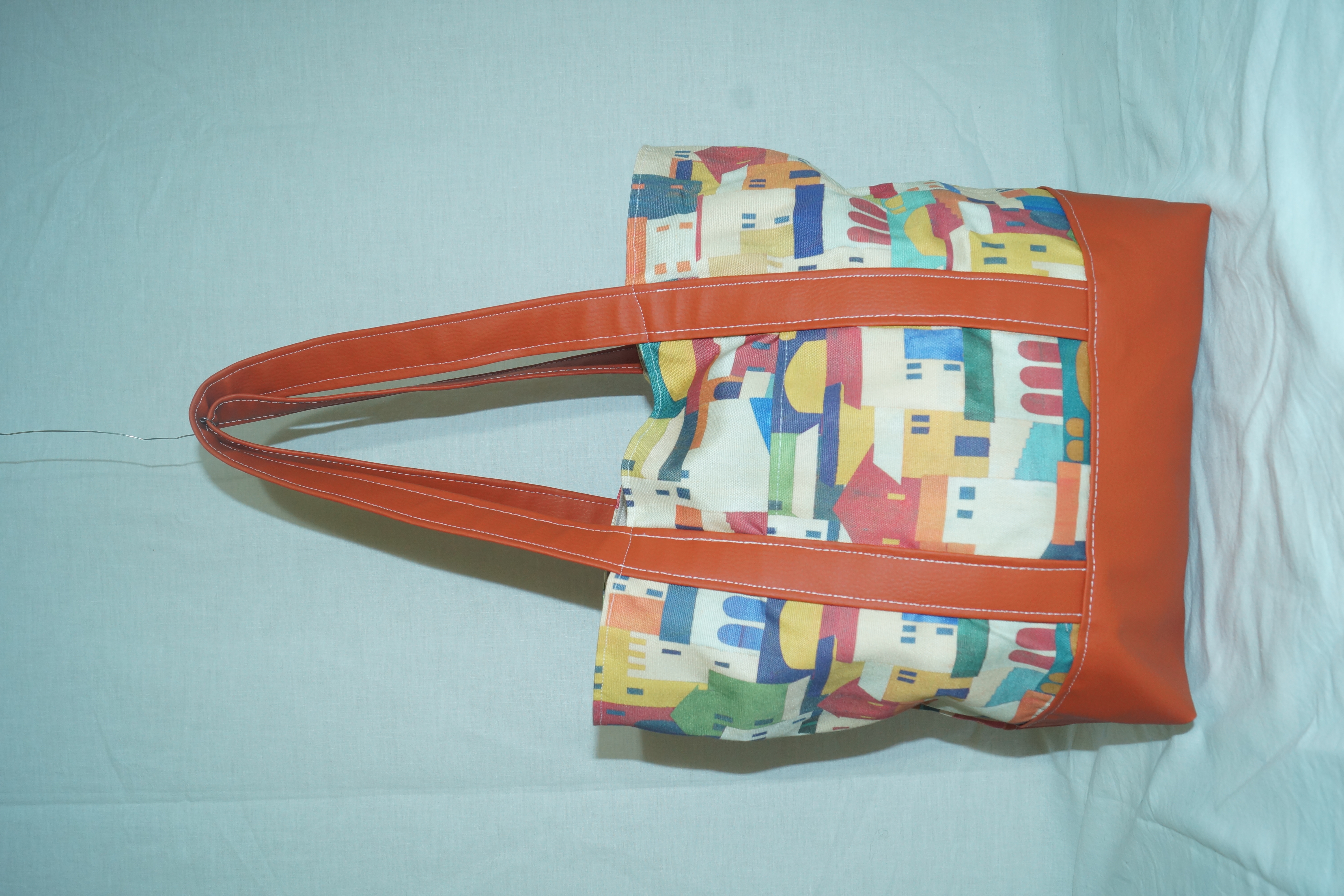 Sac à main maisons terracotta