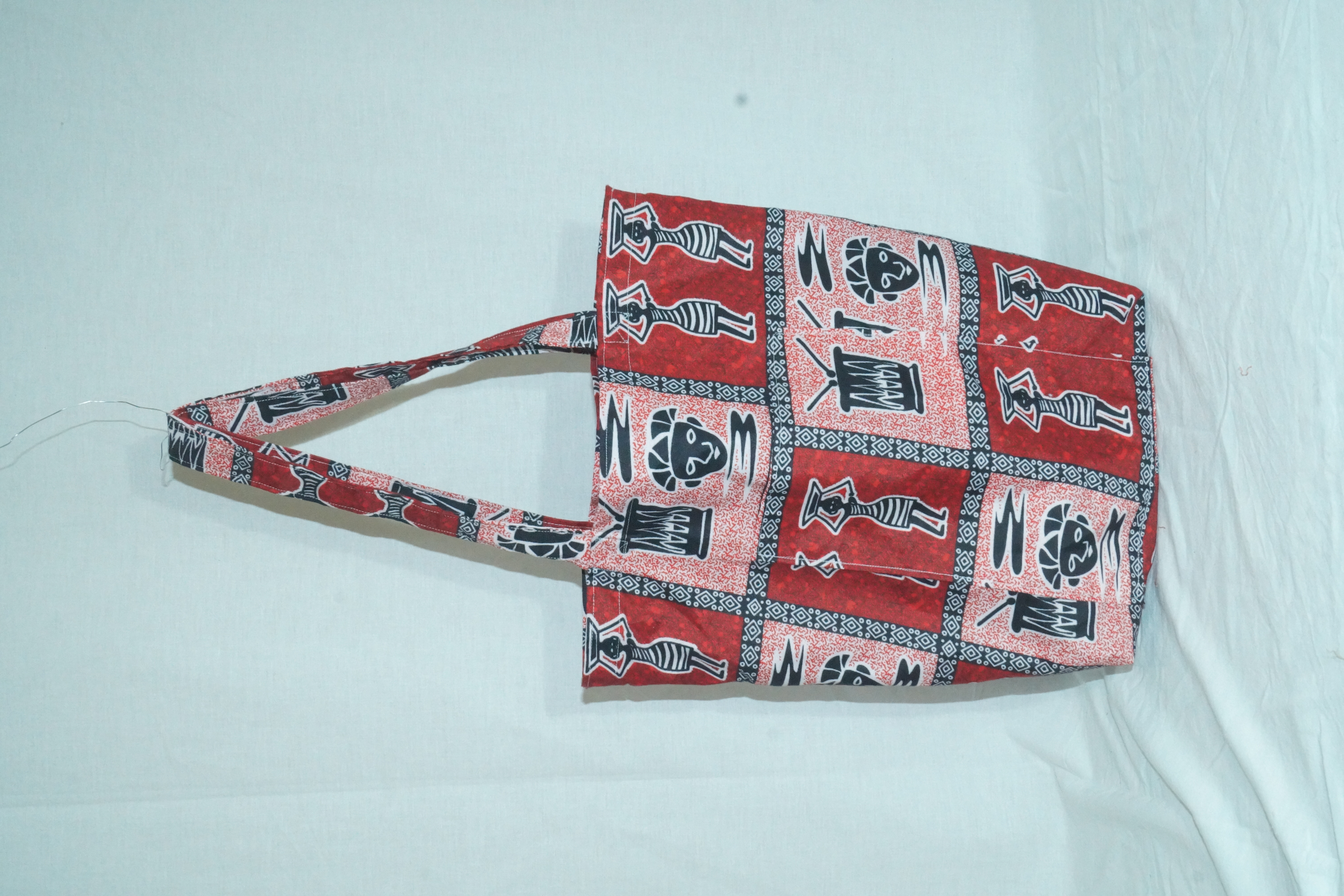 Tote bag rouge et rose