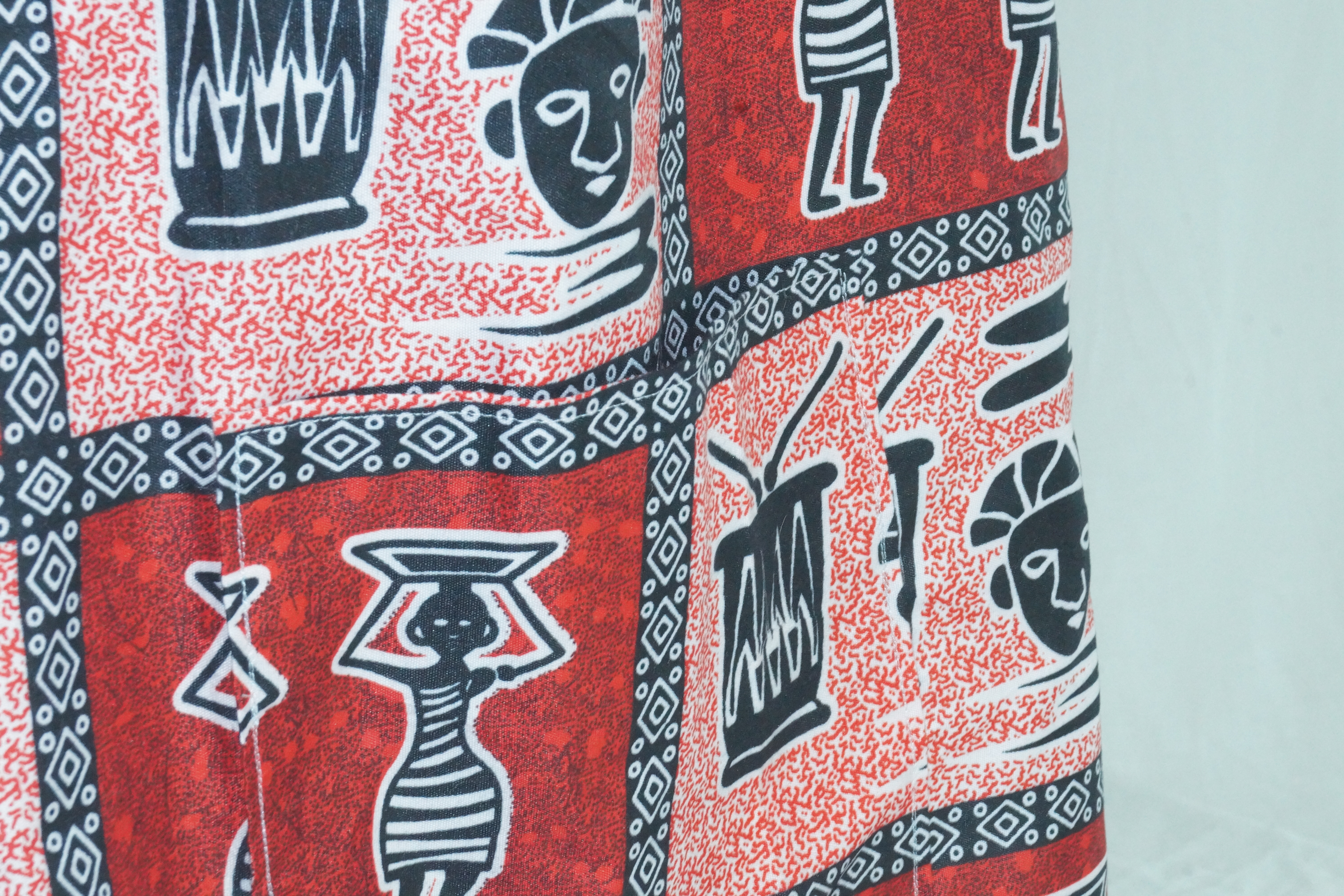 Tote bag rouge et rose