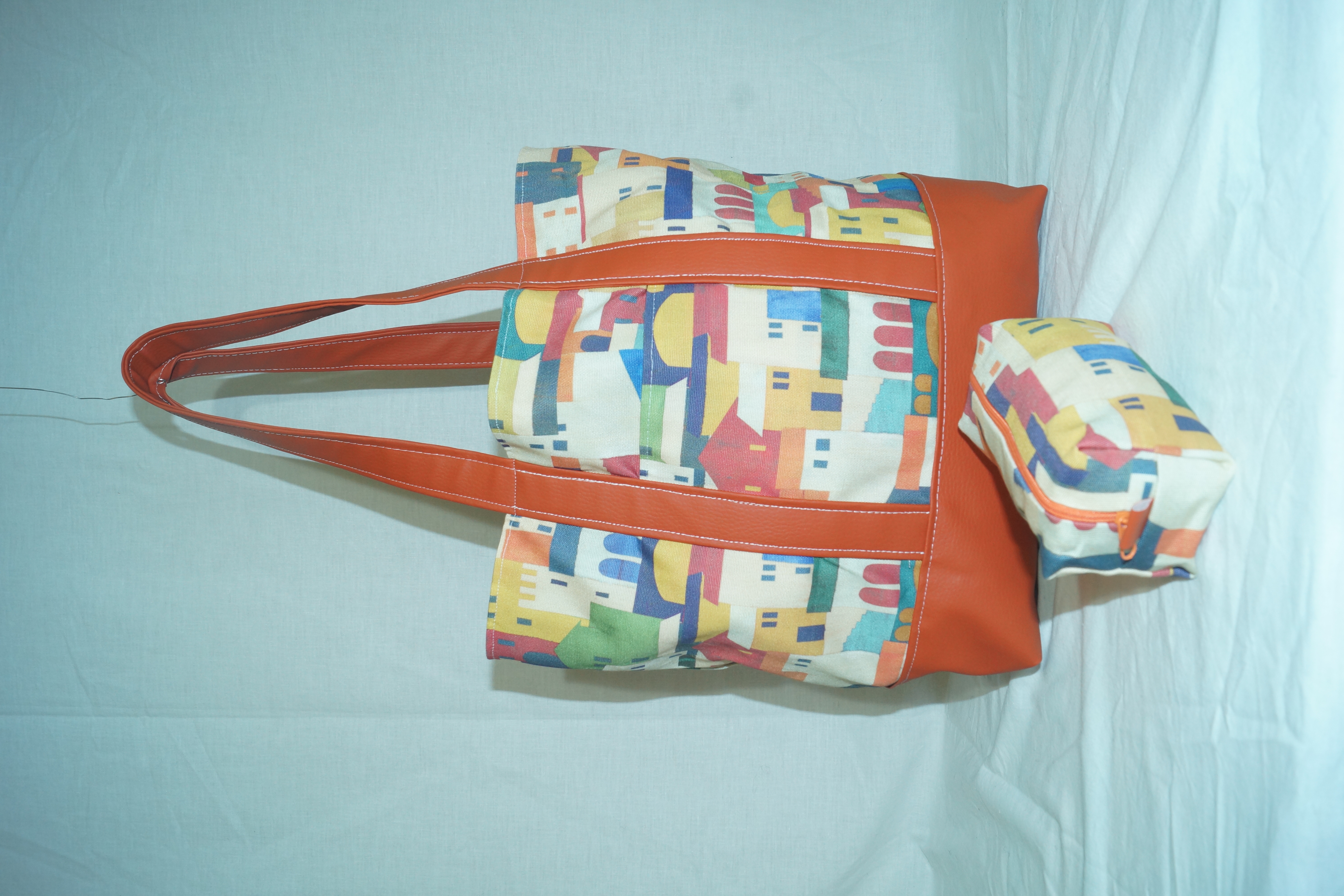 Sac à main maisons terracotta