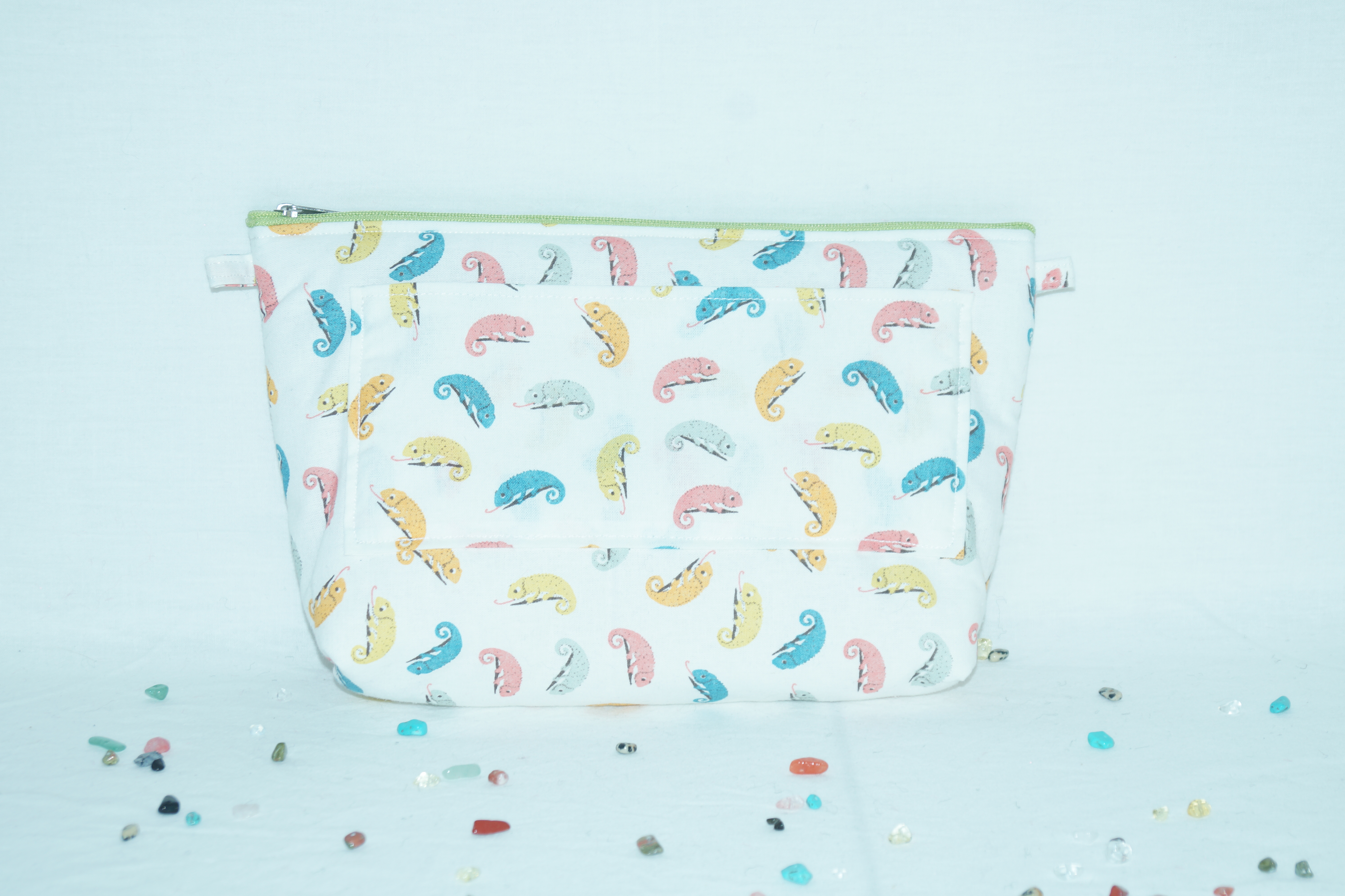 Trousse de toilette caméléons