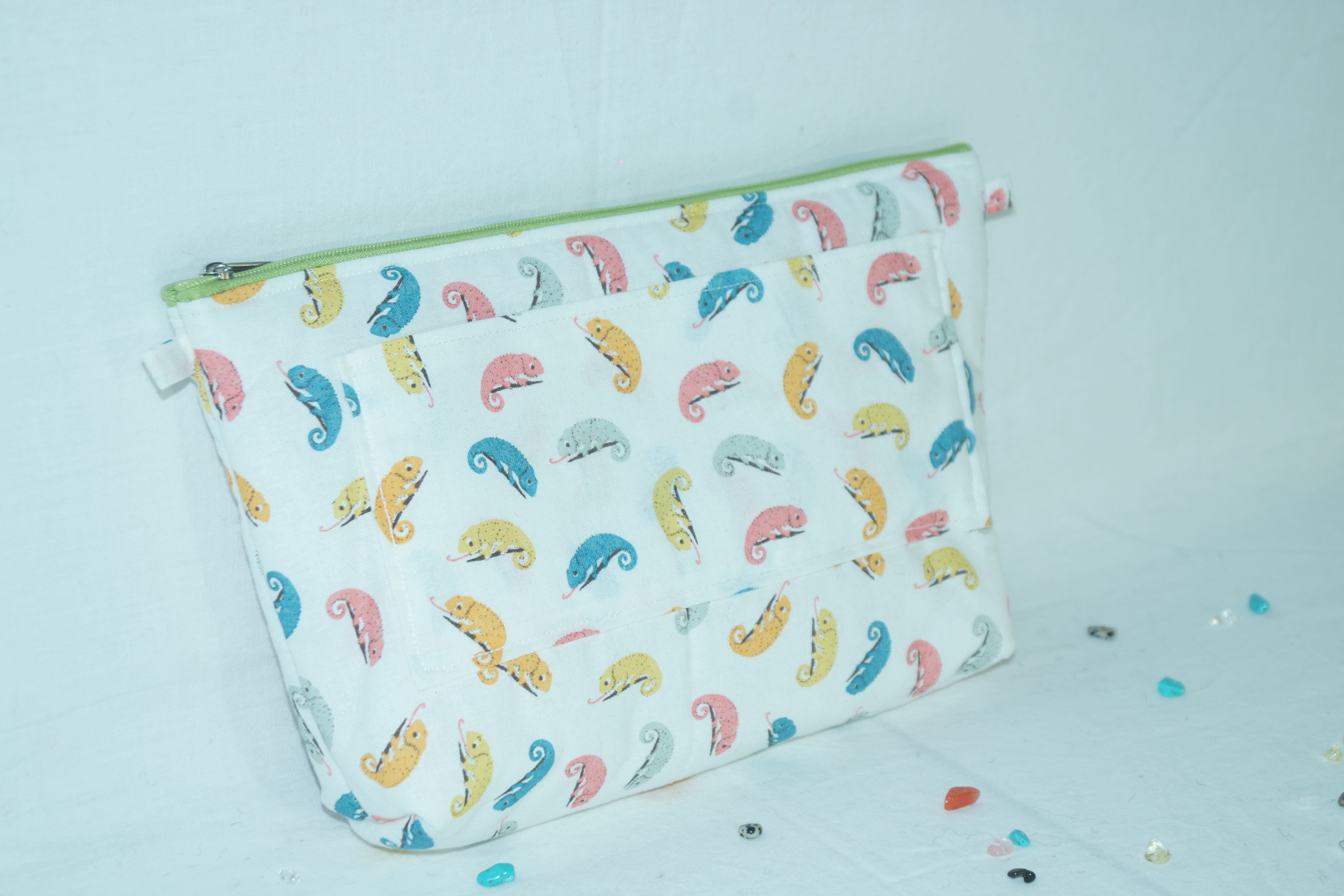 Trousse de toilette caméléons