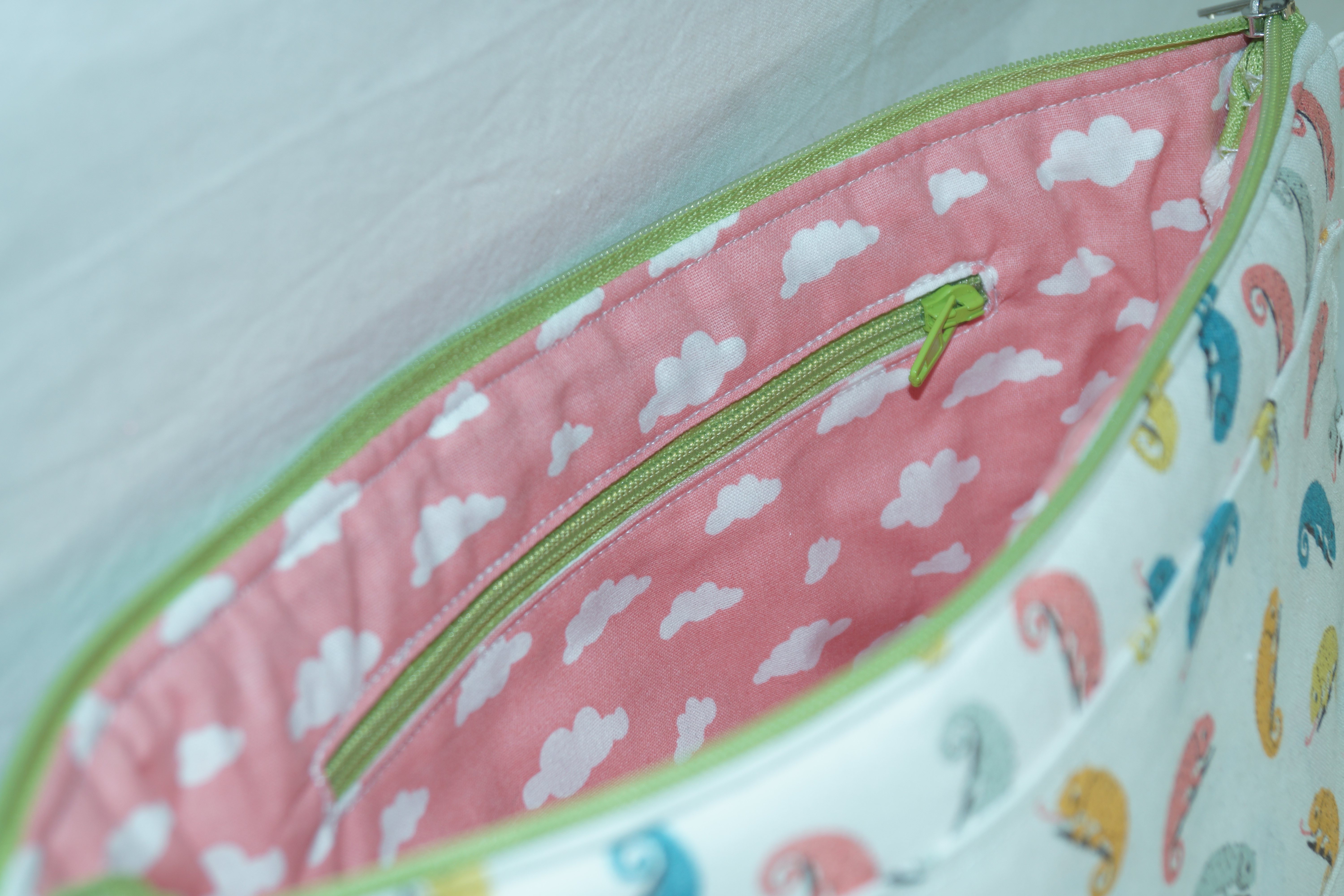 Trousse de toilette caméléons