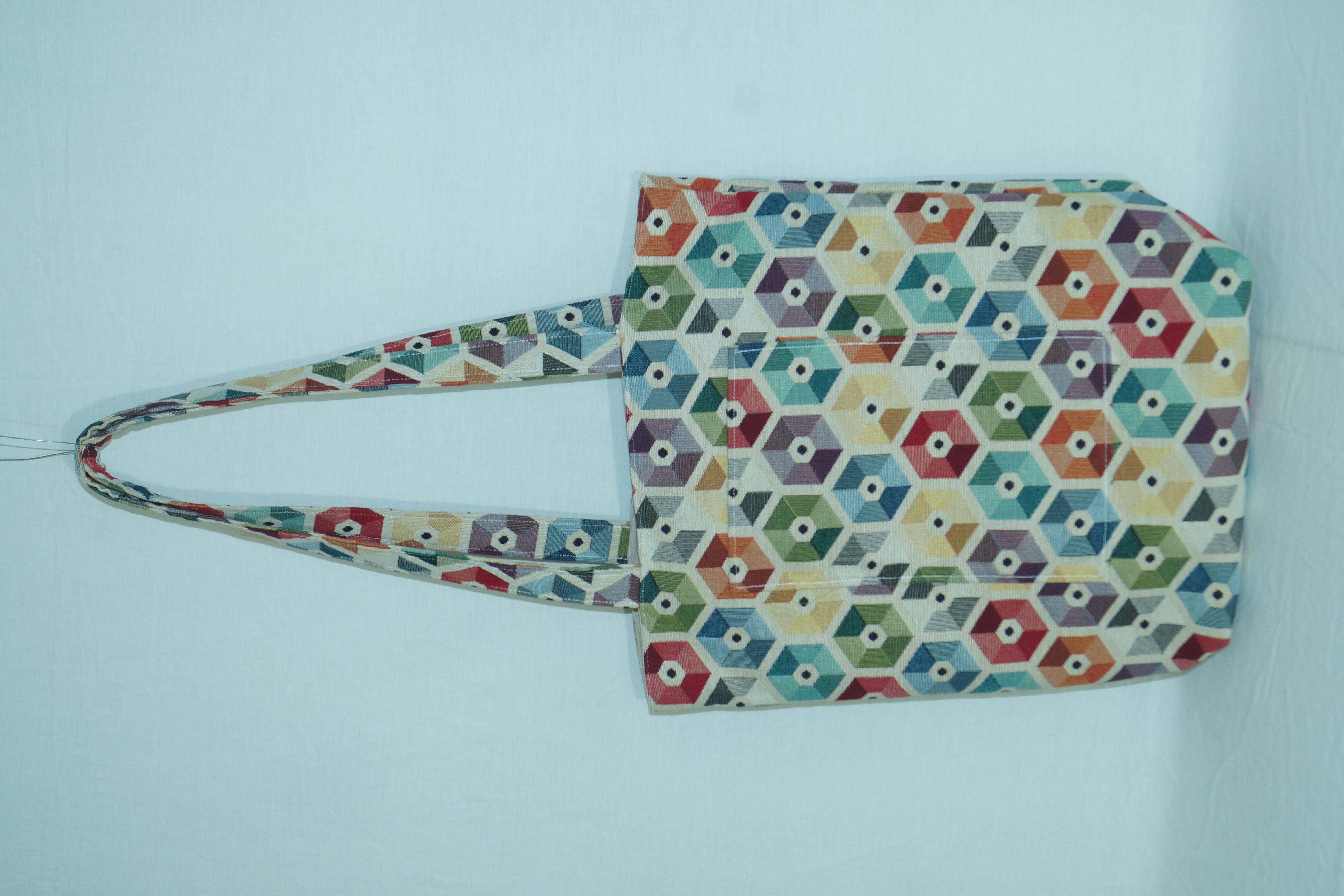 Sac à main disques multicolore