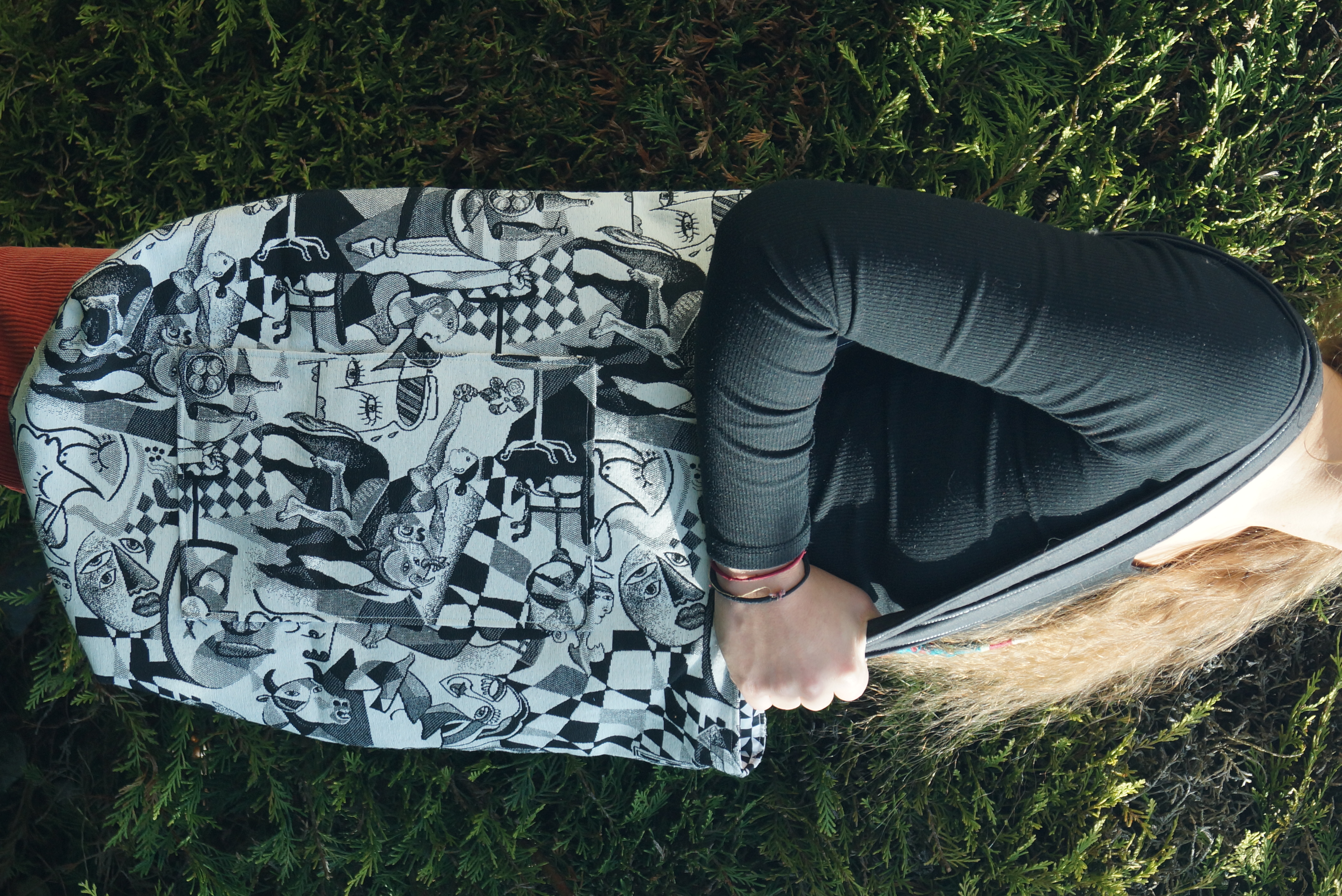 Sac à main Picasso noir et blanc