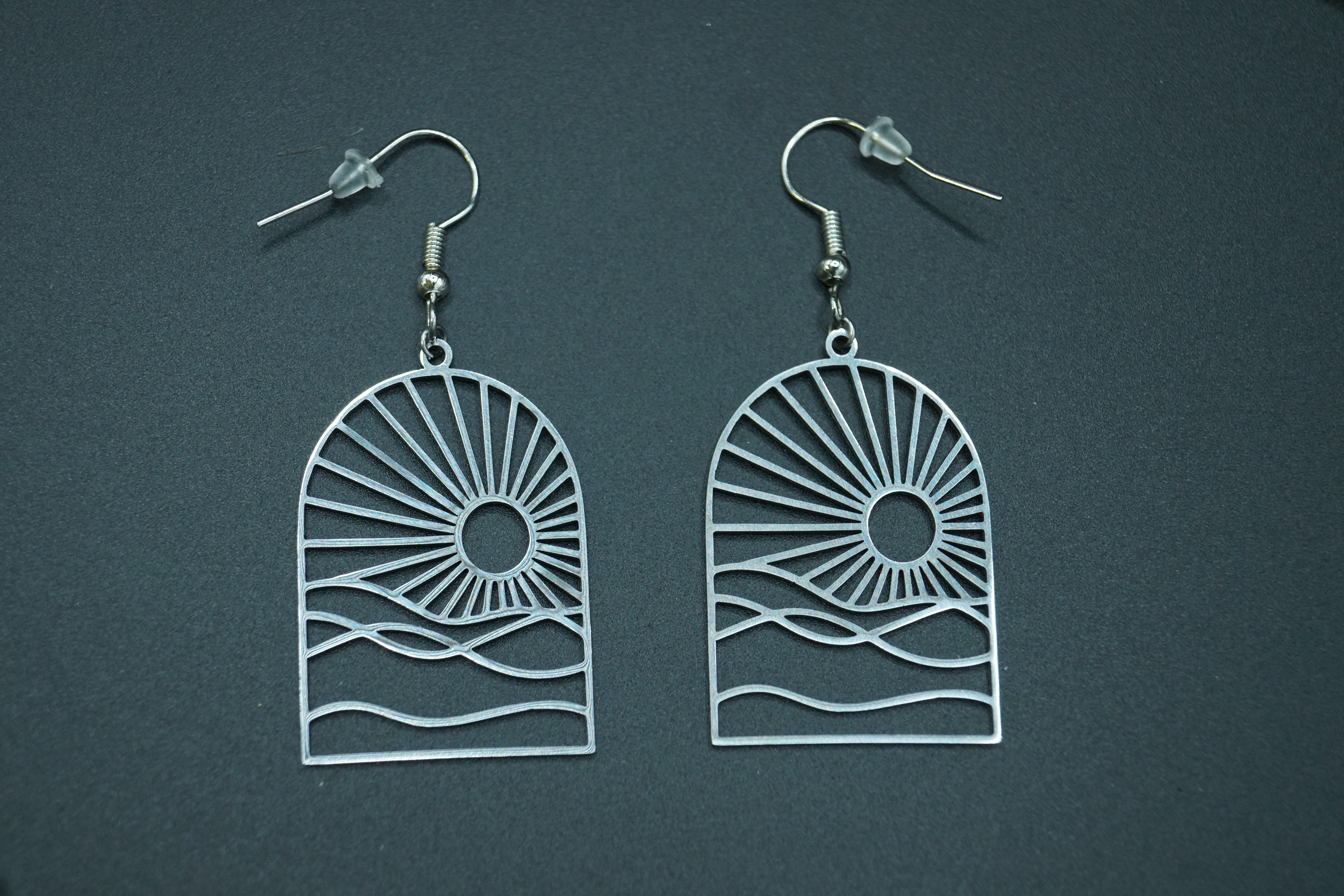 Boucles d'oreilles soleil et mer
