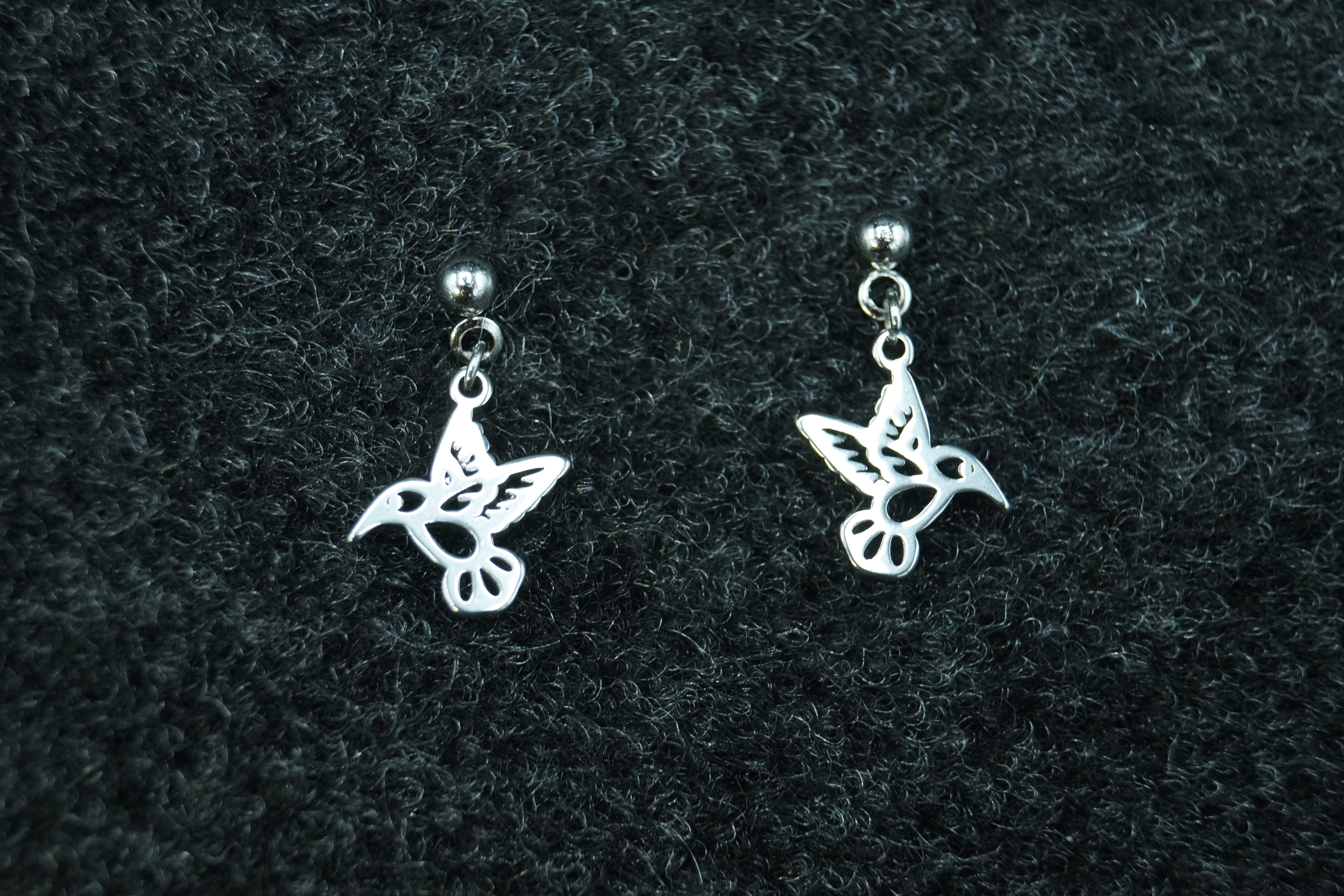 Boucles d'oreilles colibri