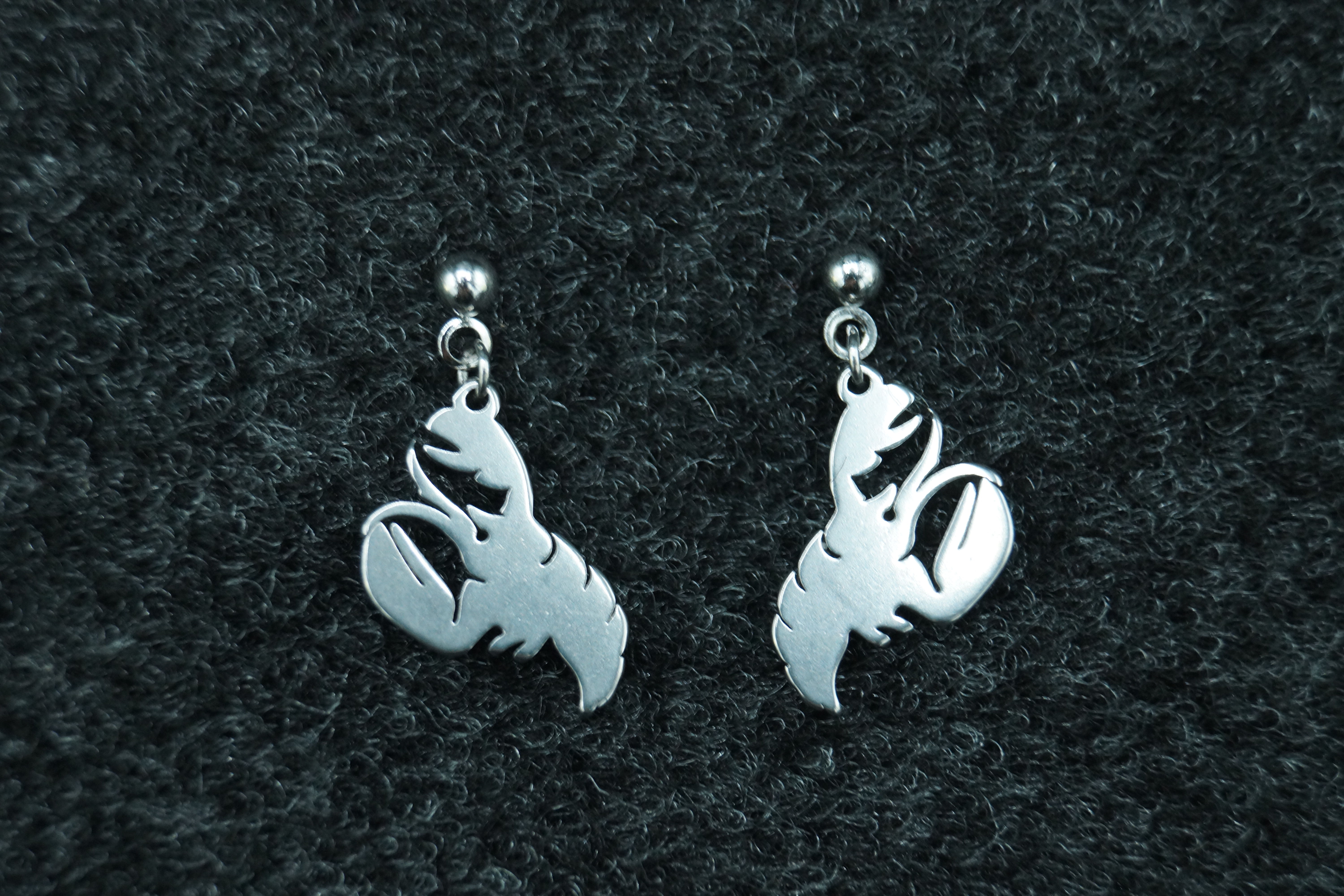 Boucles d'oreilles homard