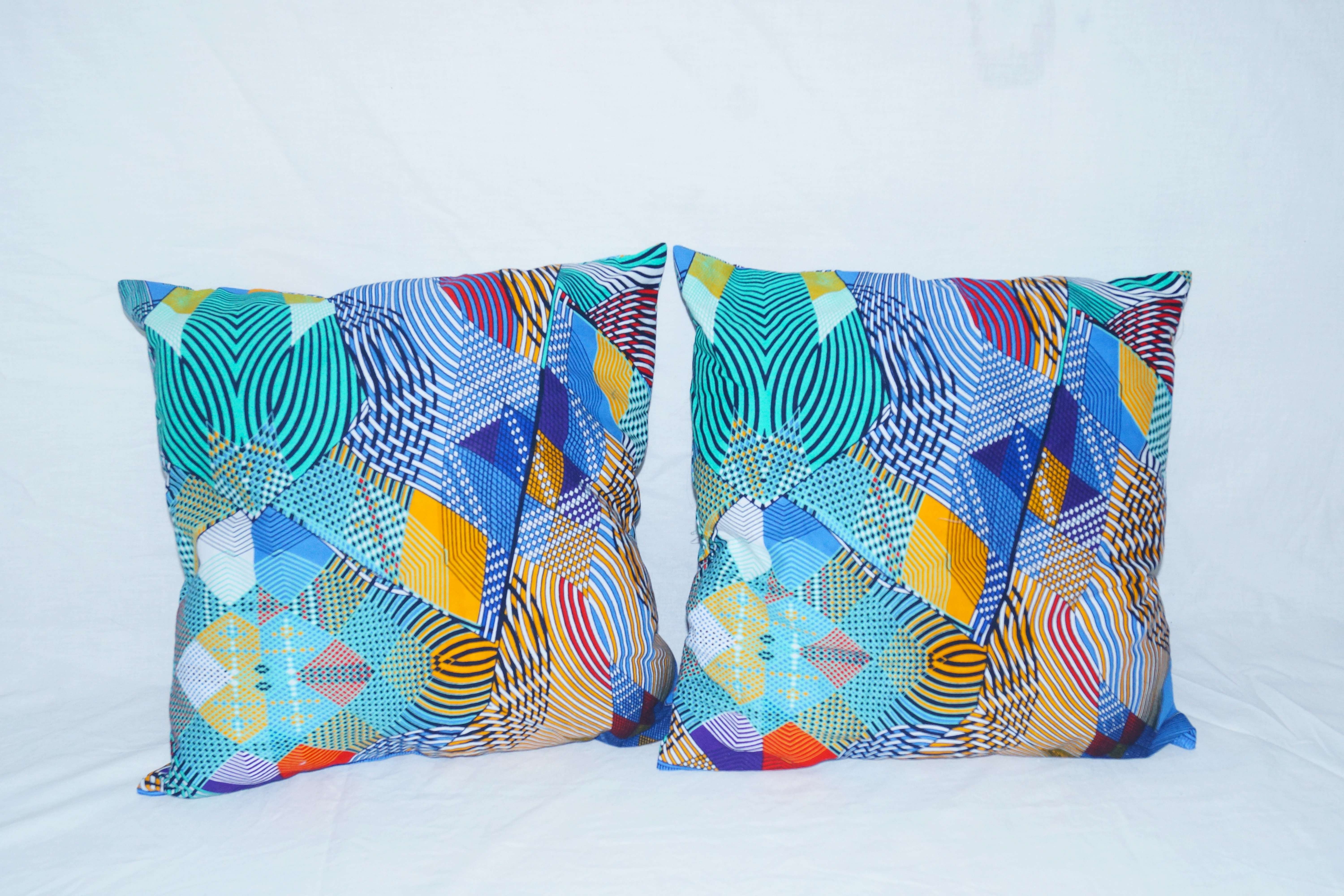 Coussins en tissu wax