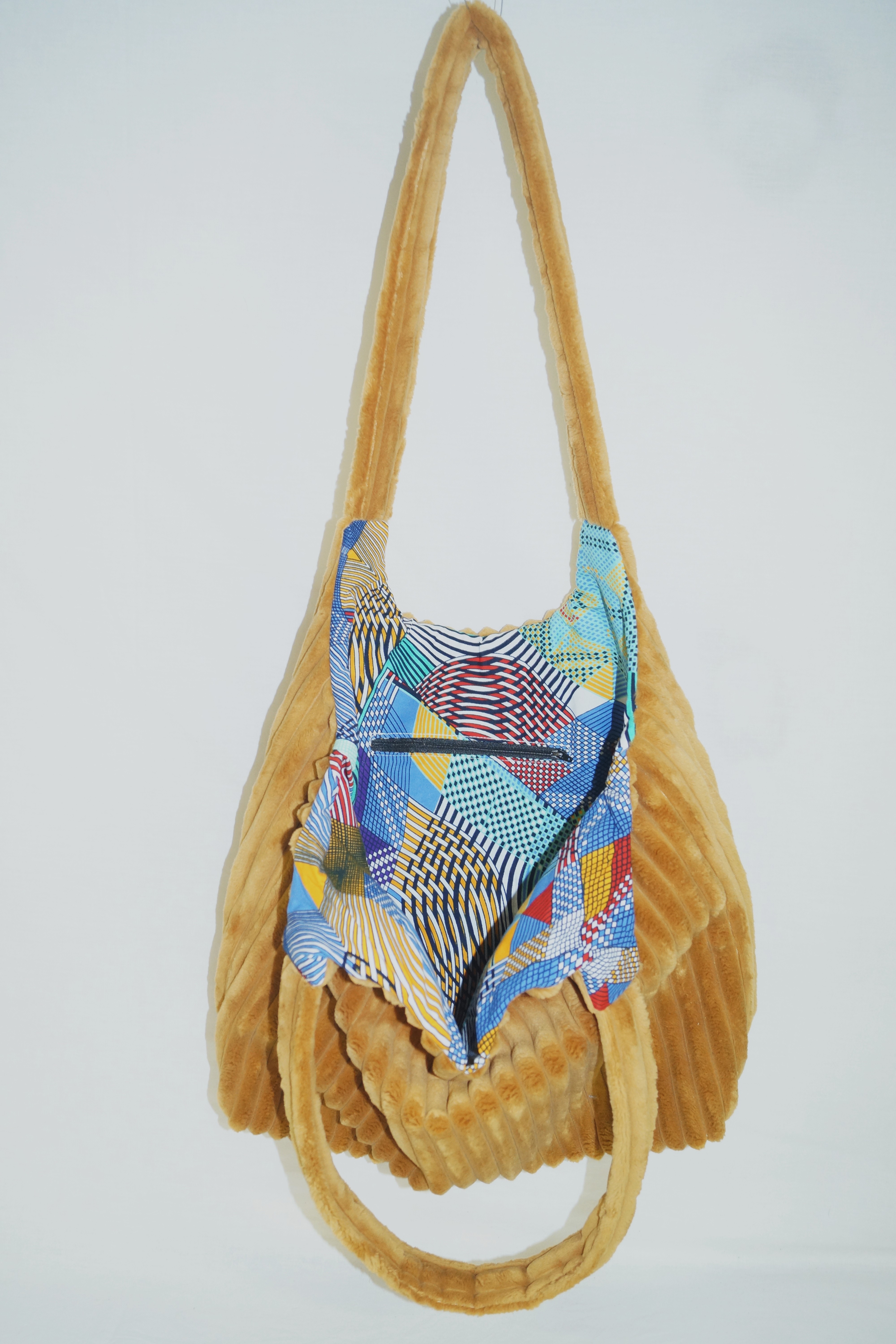 Sac en velours côtelé