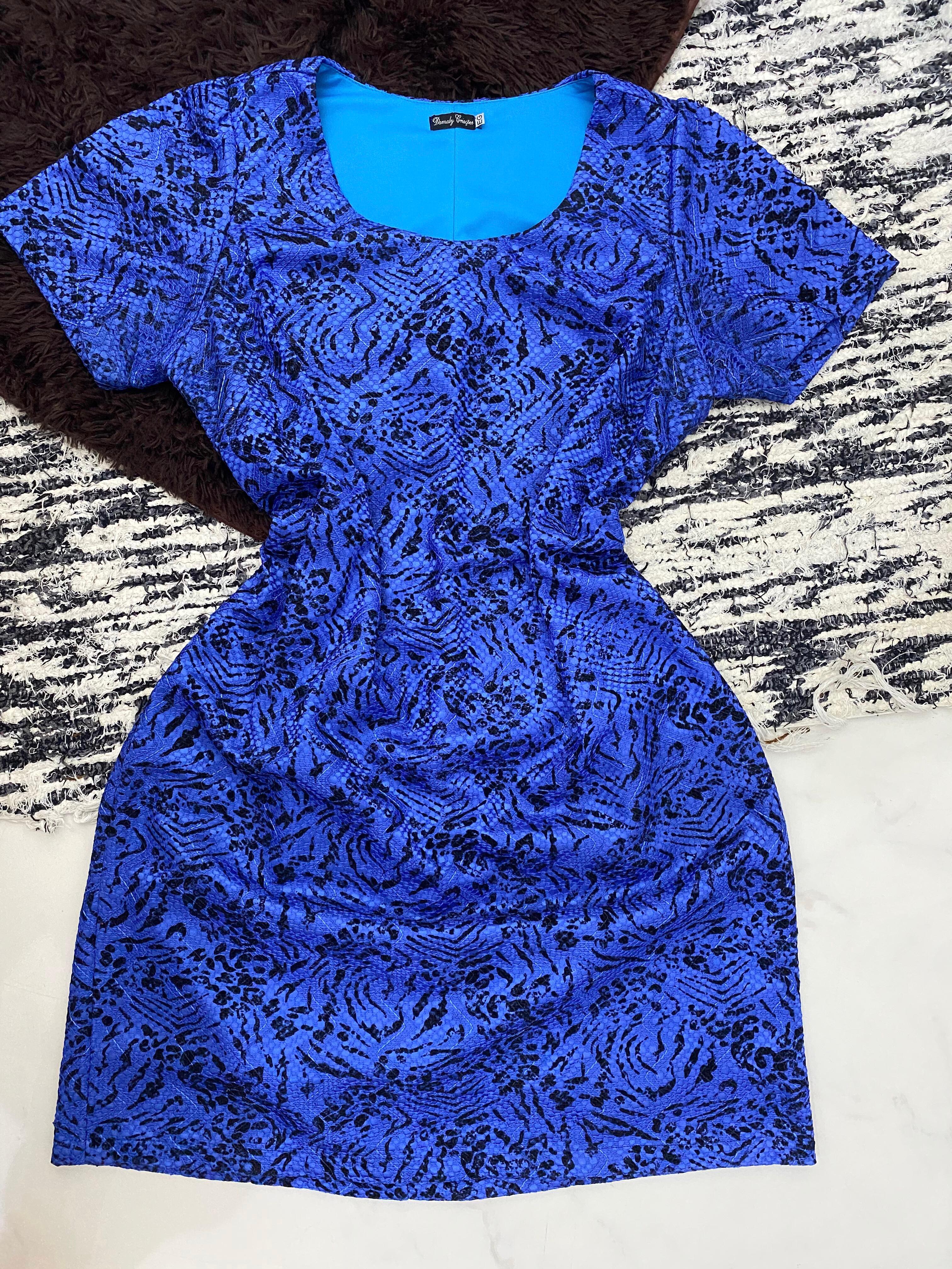 Vestido azul Tamanho GG