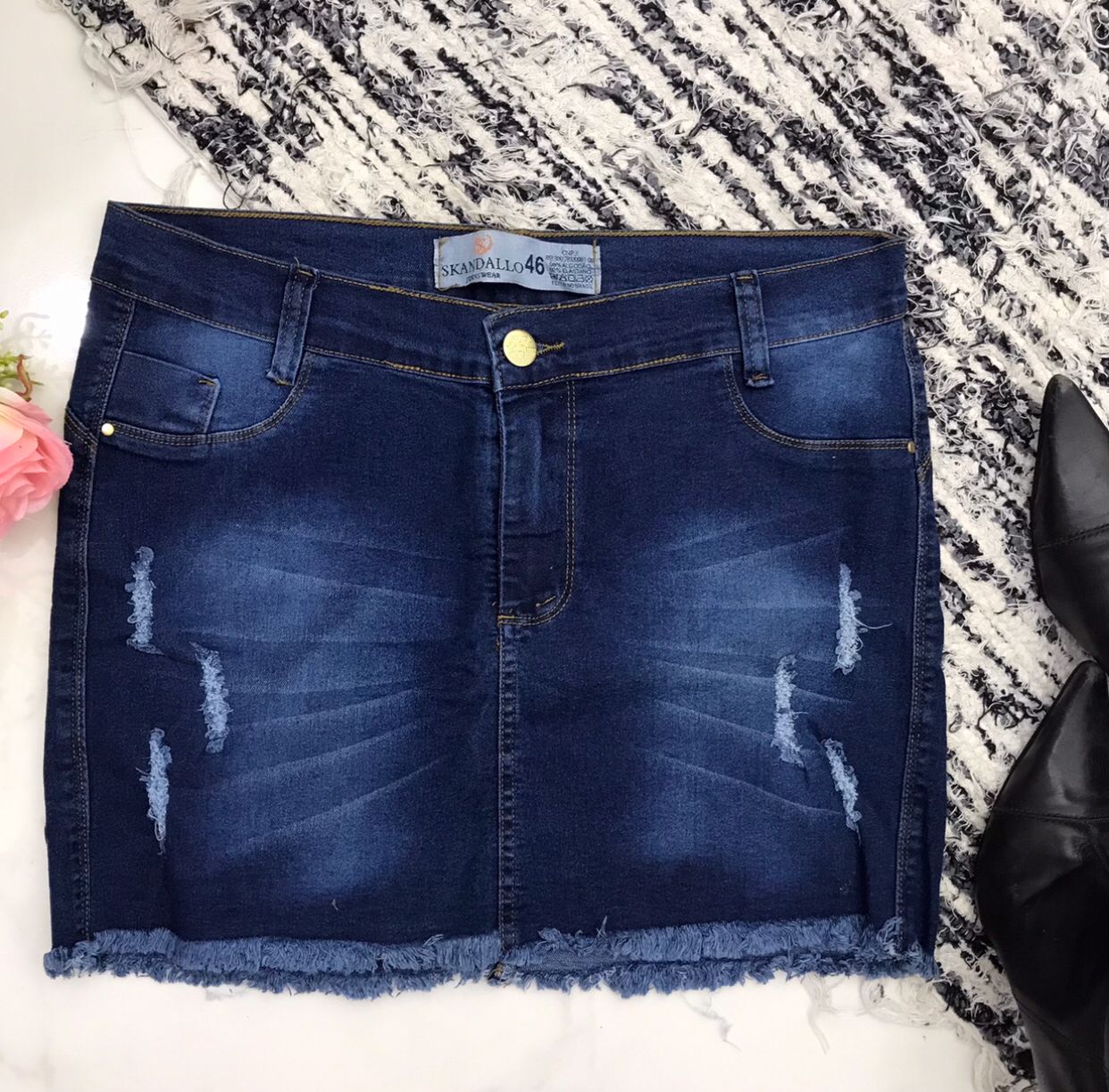 Saia Jeans Tamanho 46