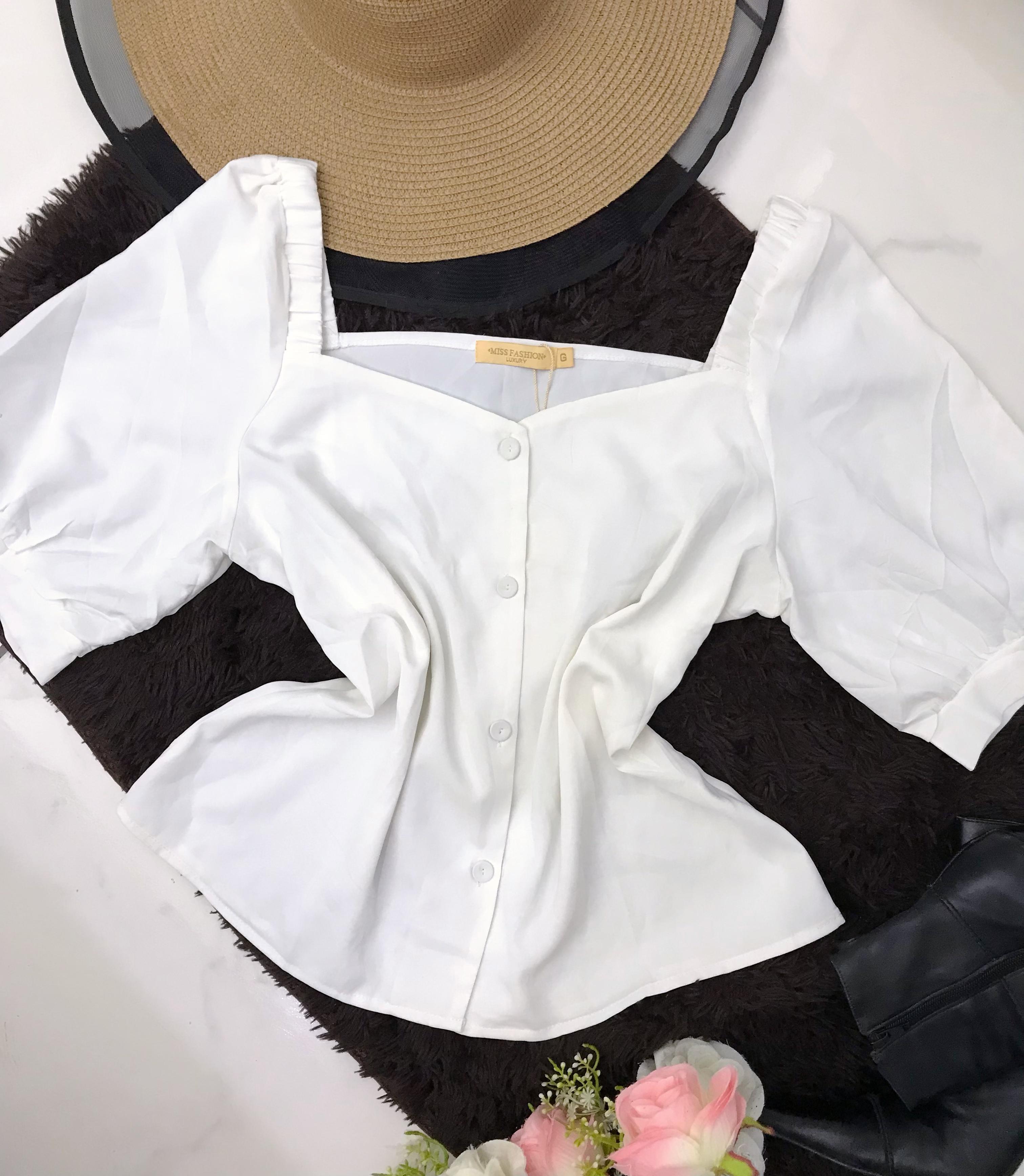 Blusa Branca Feminina Tamanho G