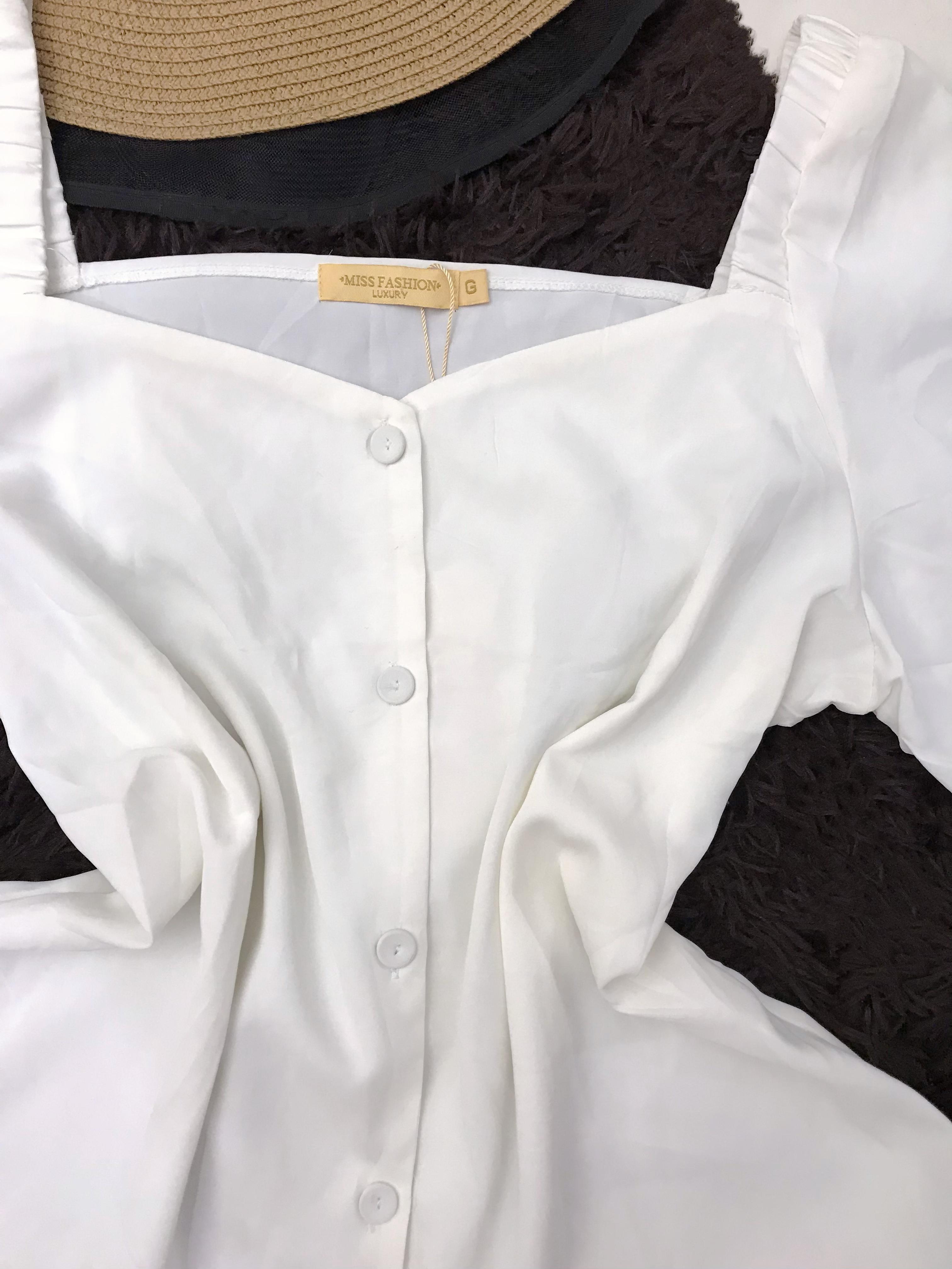 Blusa Branca Feminina Tamanho G