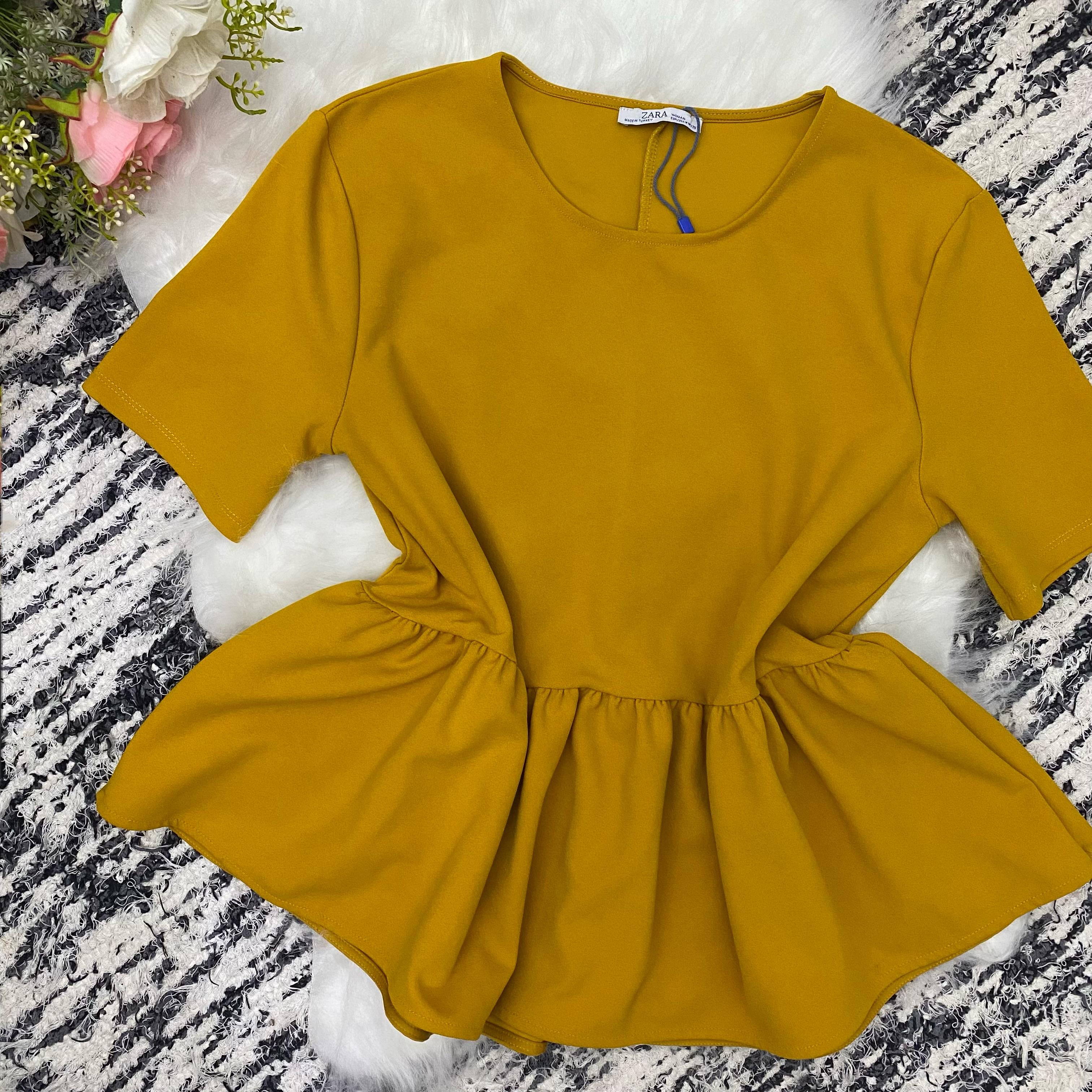 Blusa Zara - cor Mostarda Tamanho M