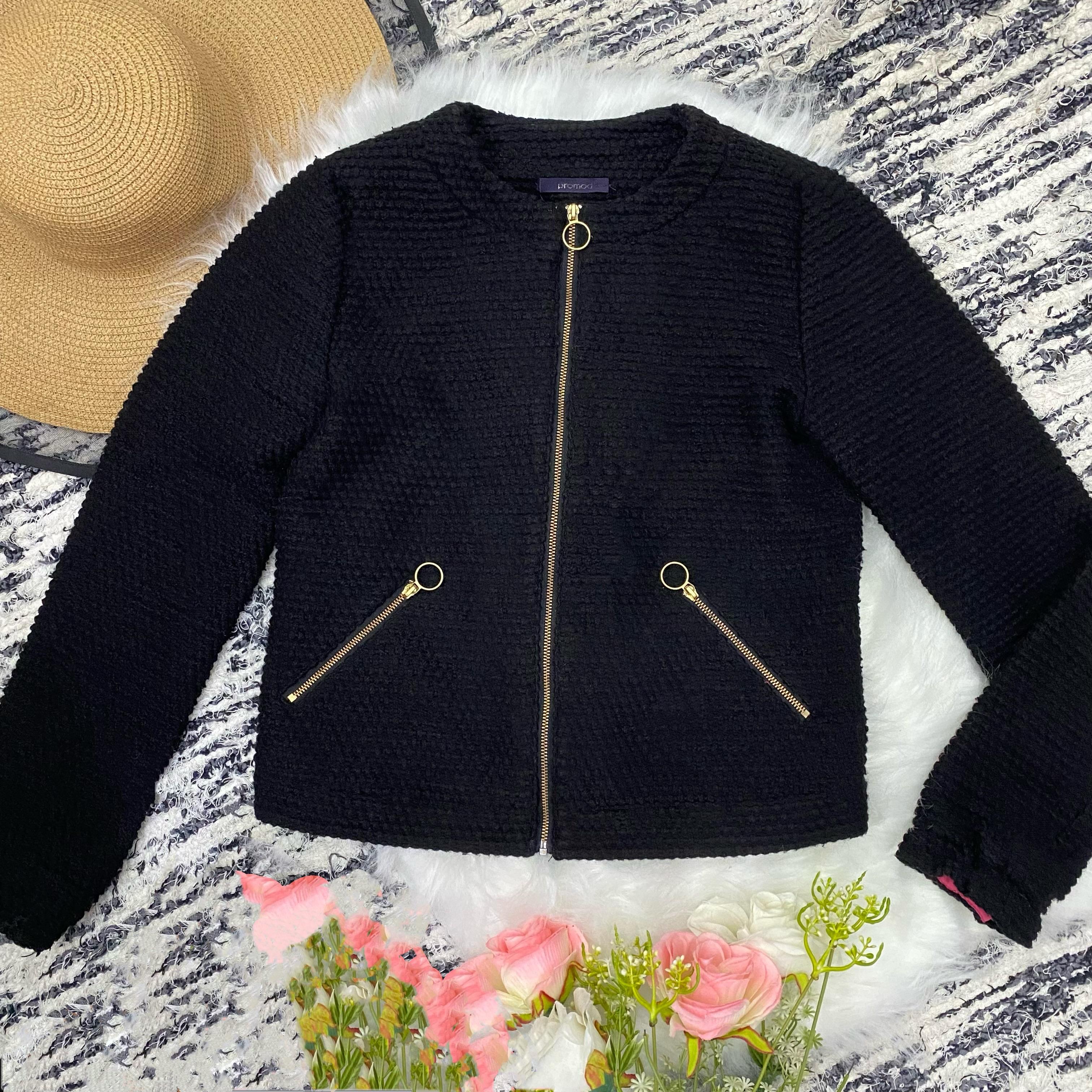 Jaqueta Tweed Elegante Tamanho 40