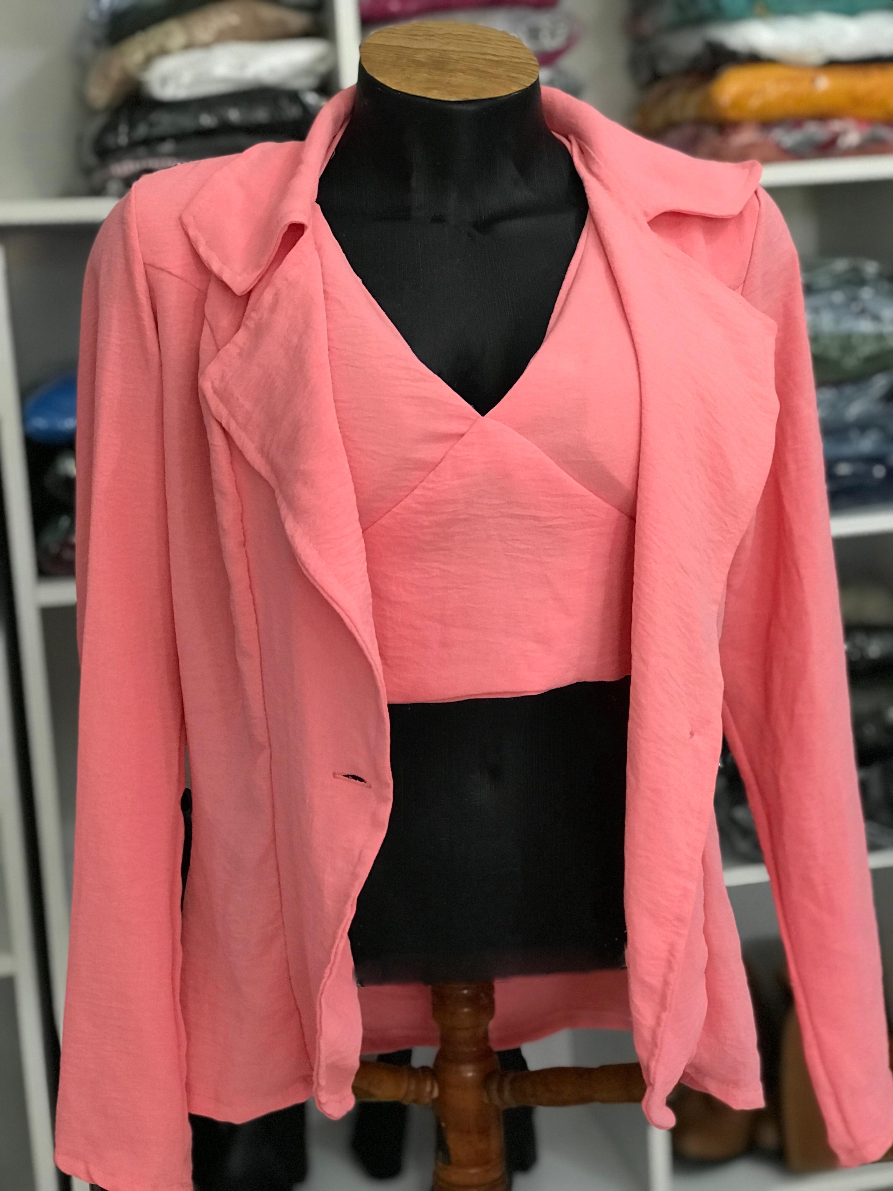 Blazer Feminino Coral Tamanho M