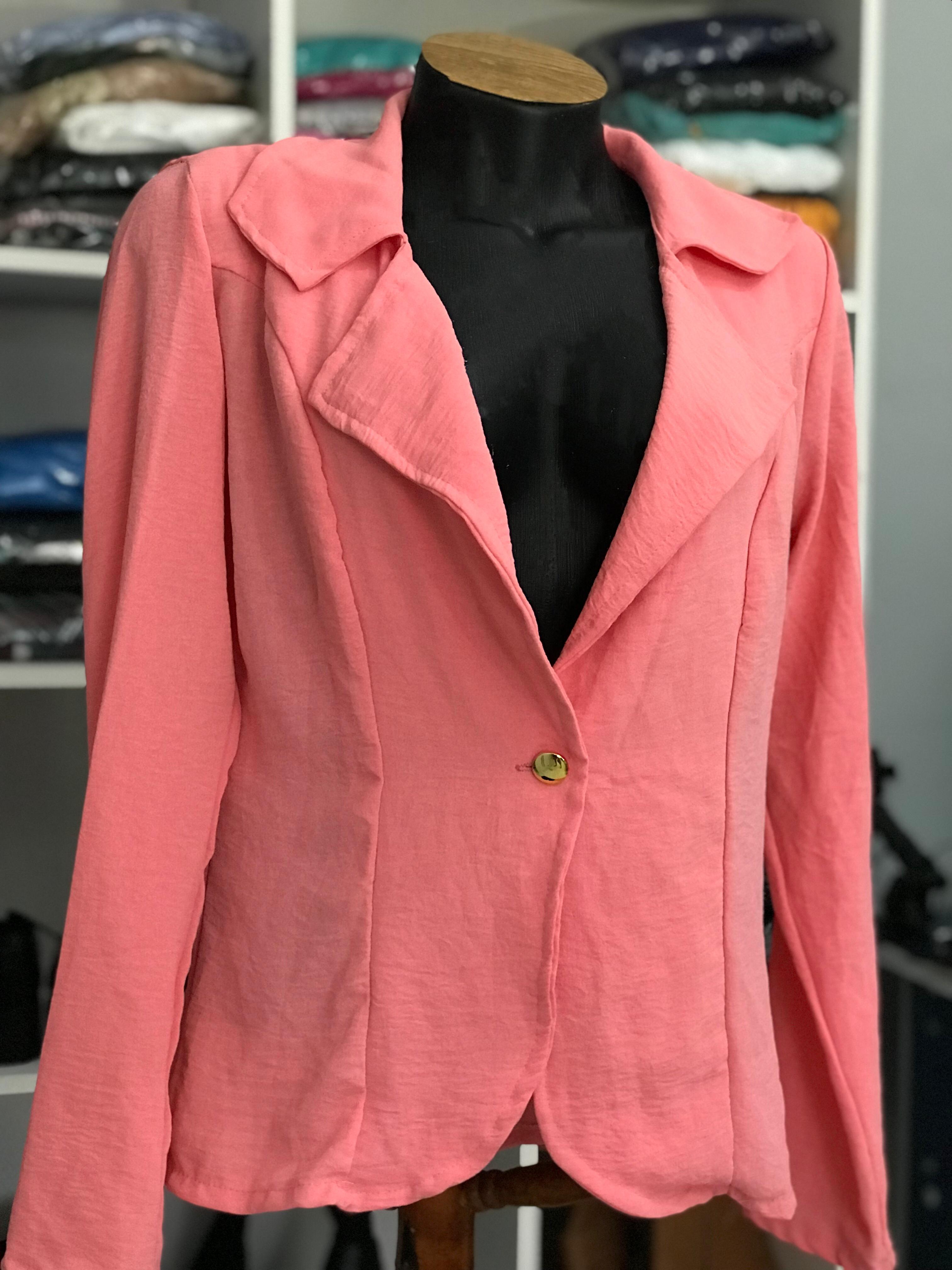 Blazer Feminino Coral Tamanho M