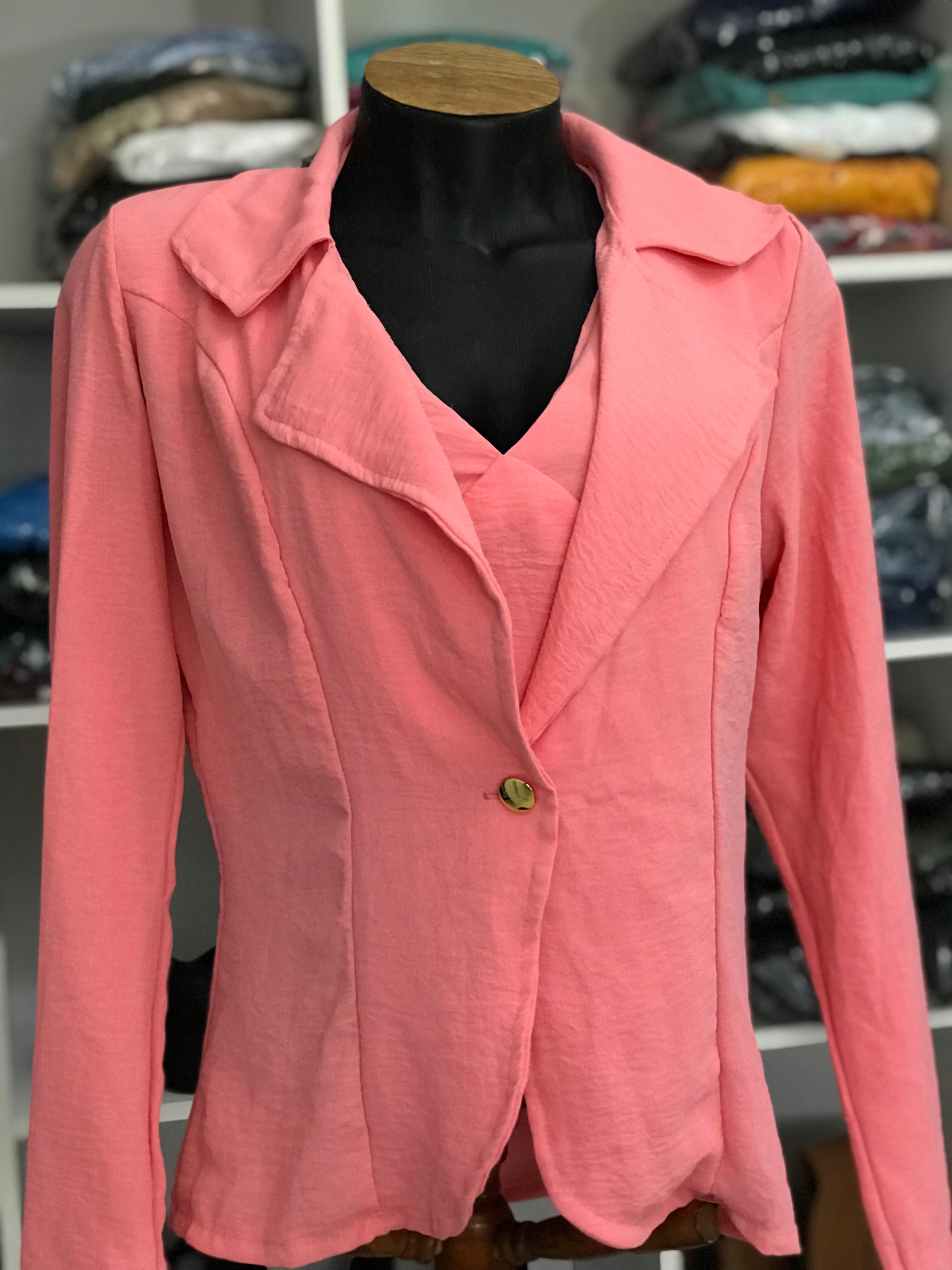 Blazer Feminino Coral Tamanho M