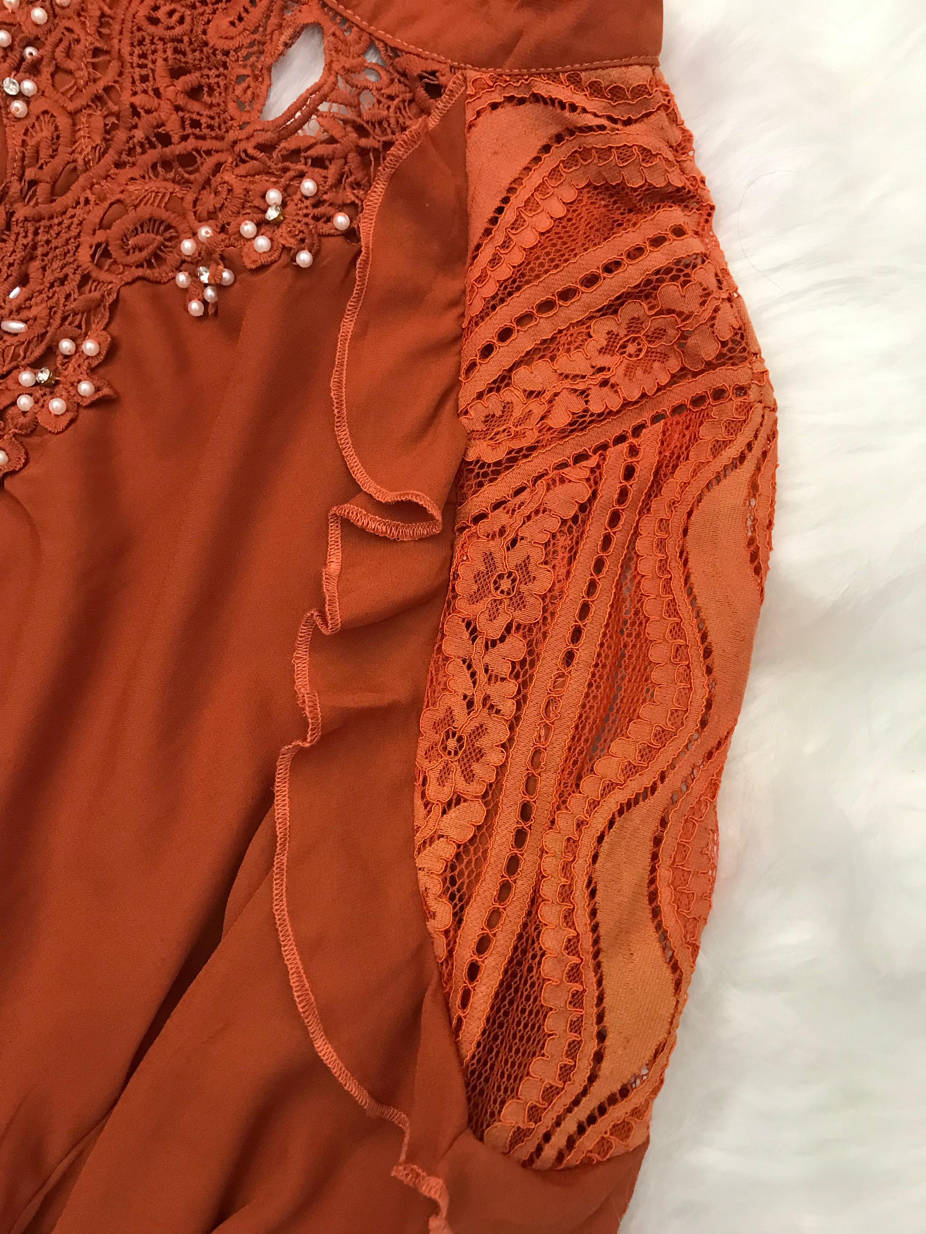 Blusa de Renda - Tam G *Forma pequena