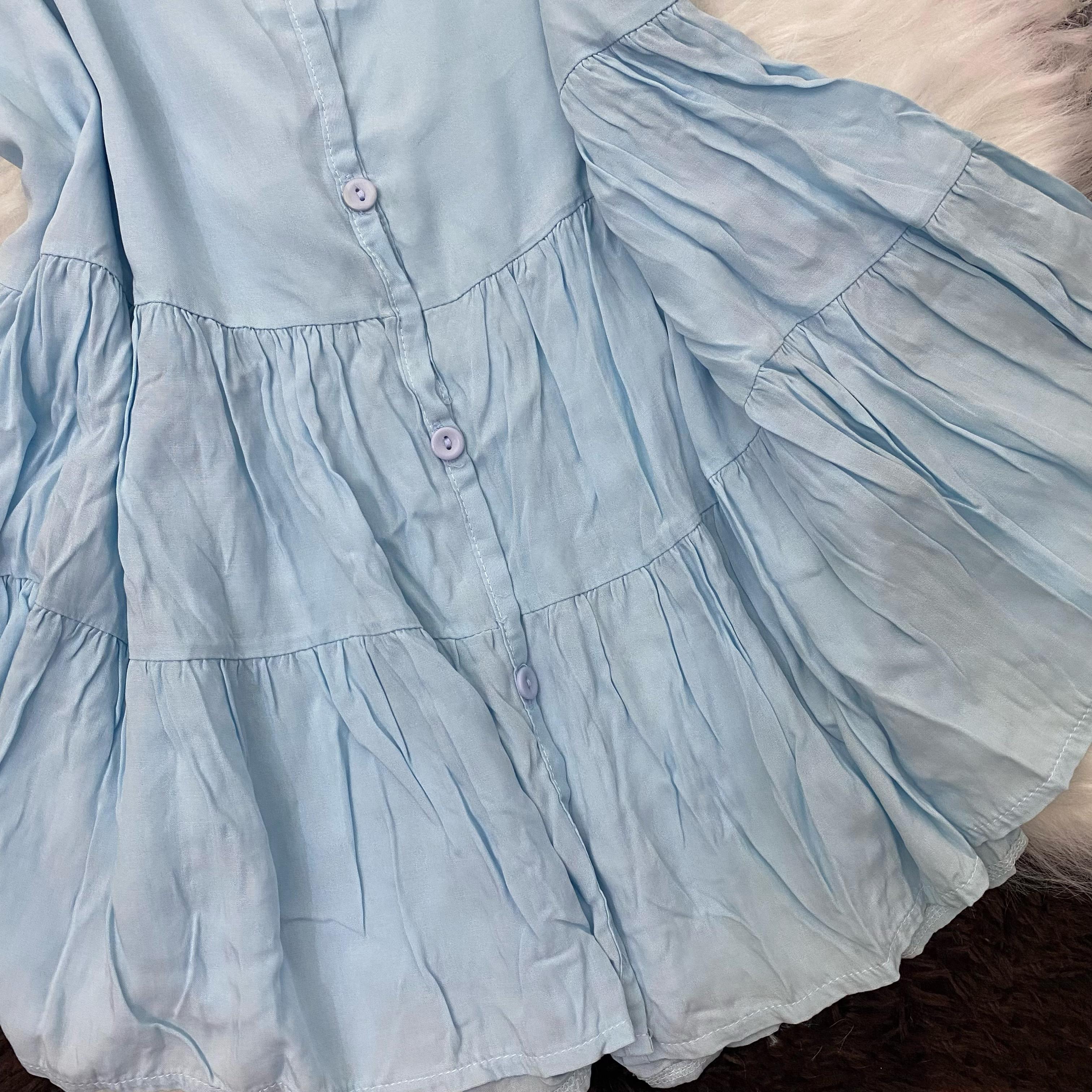 Blusa Bata Azul Claro - Tam GG