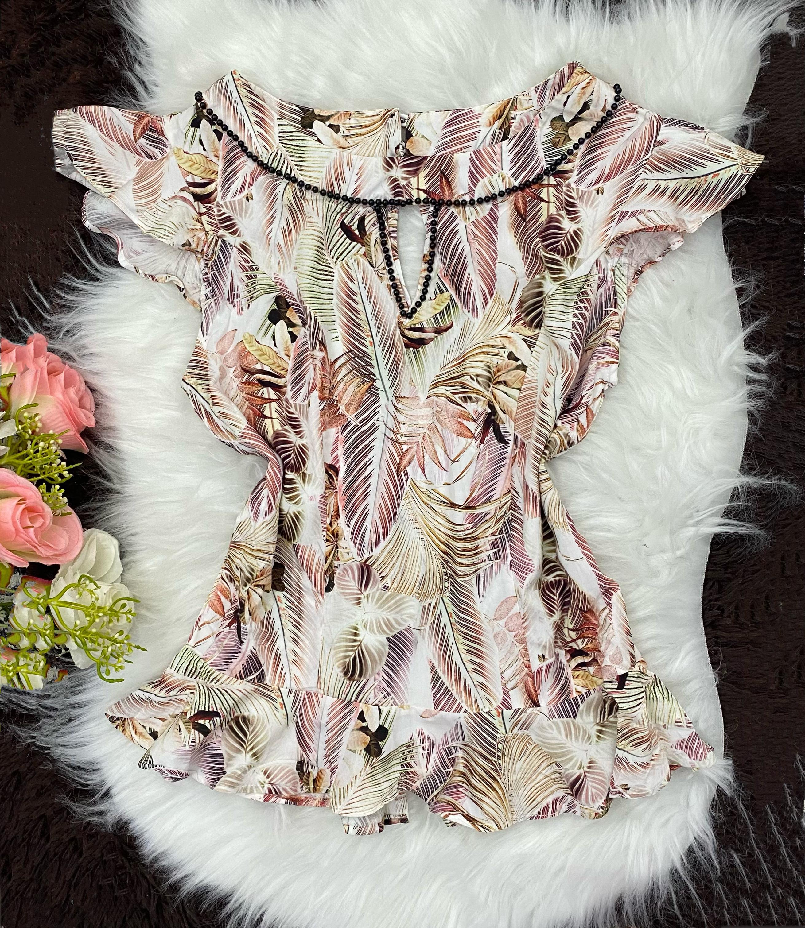 Blusa Feminina Estampada - Tam P