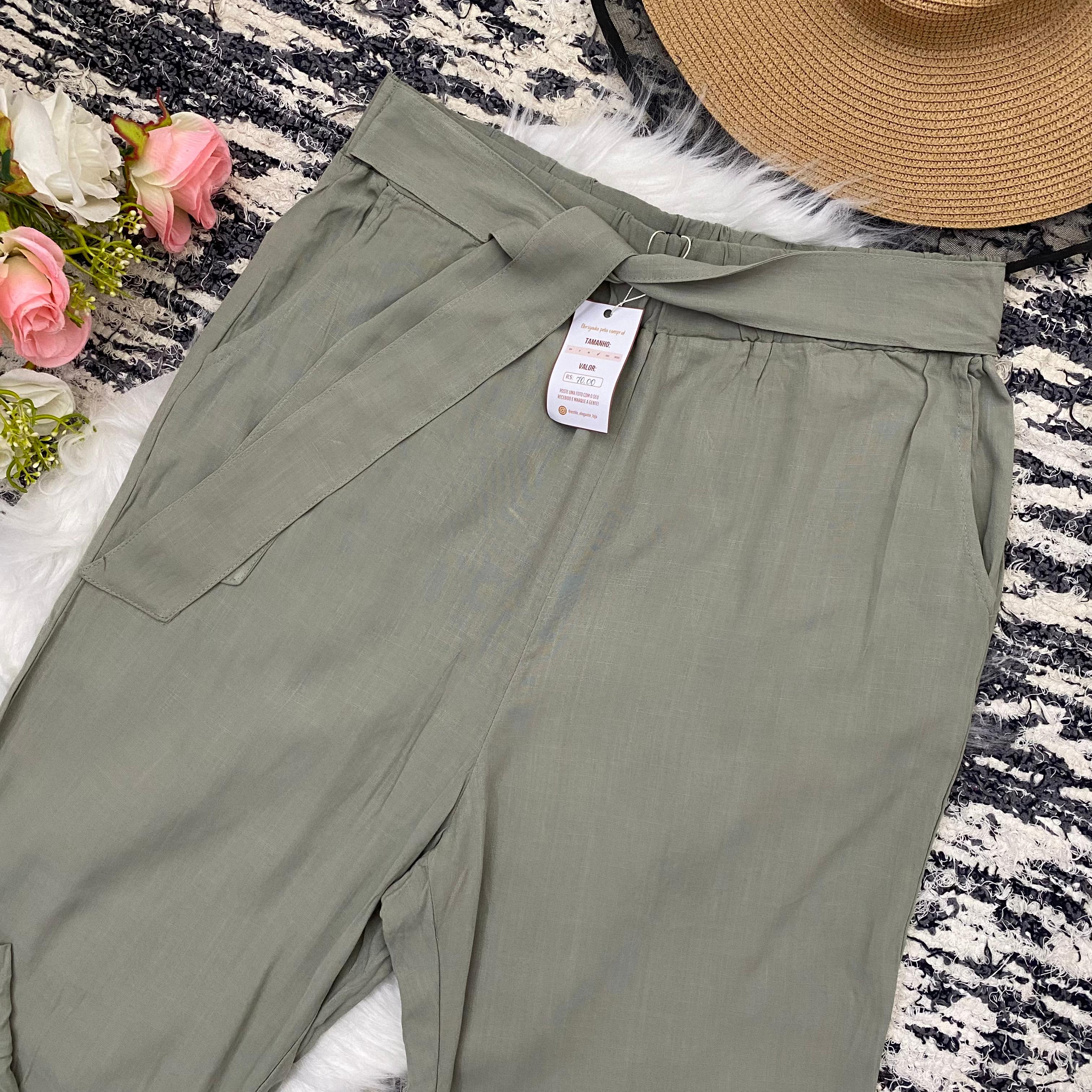 Calça de Linho - Tam G