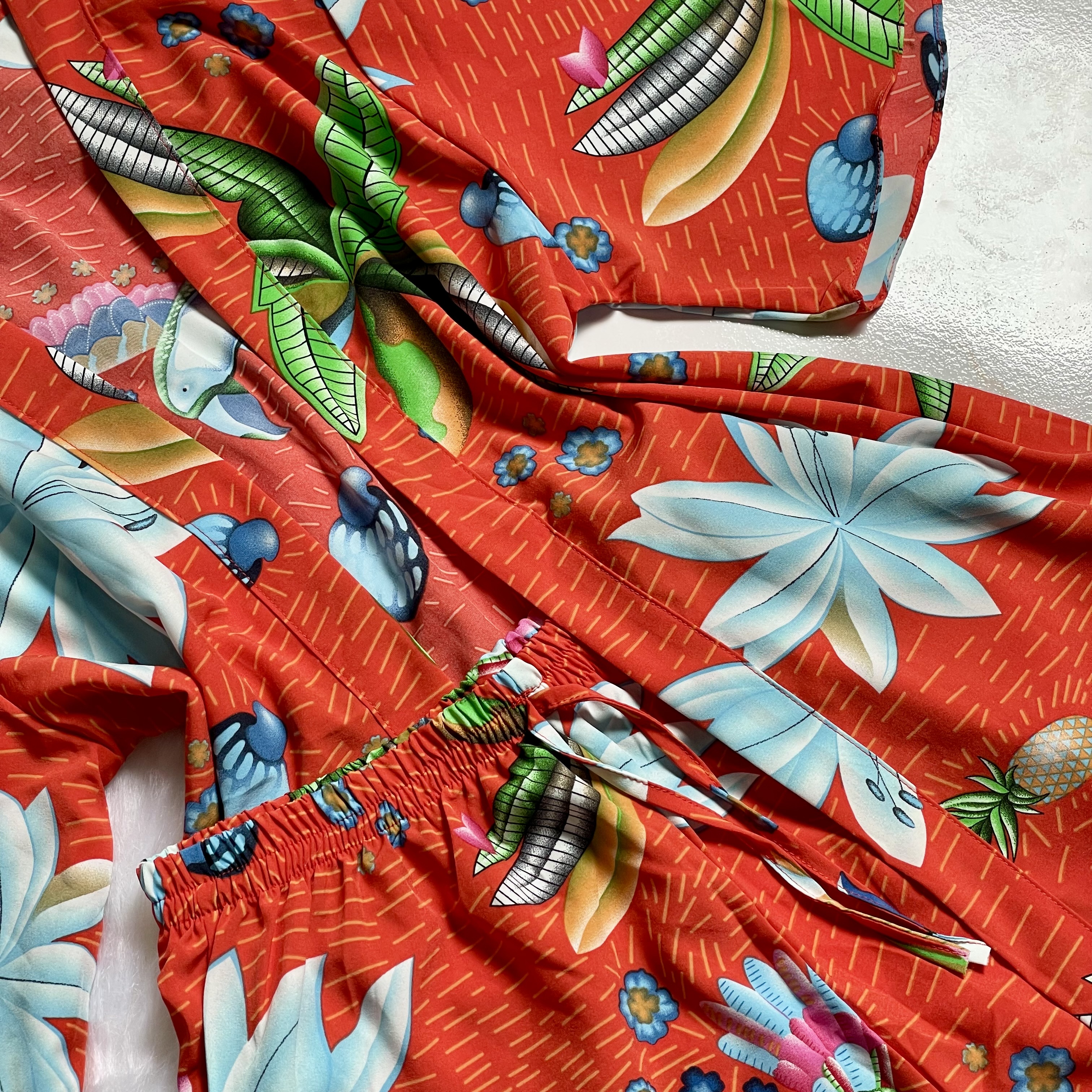 Conjunto floral de verão