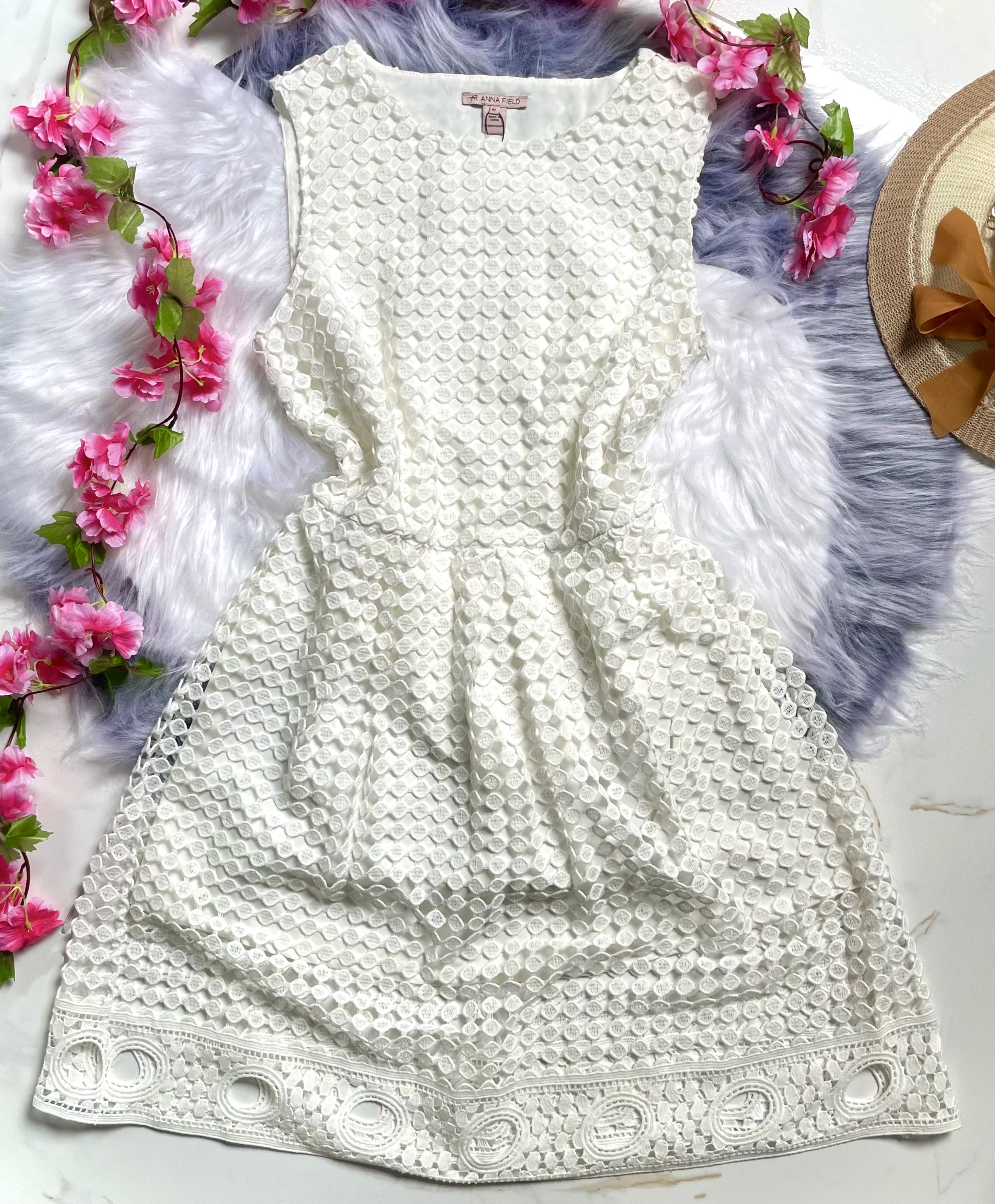Vestido Branco de Laise