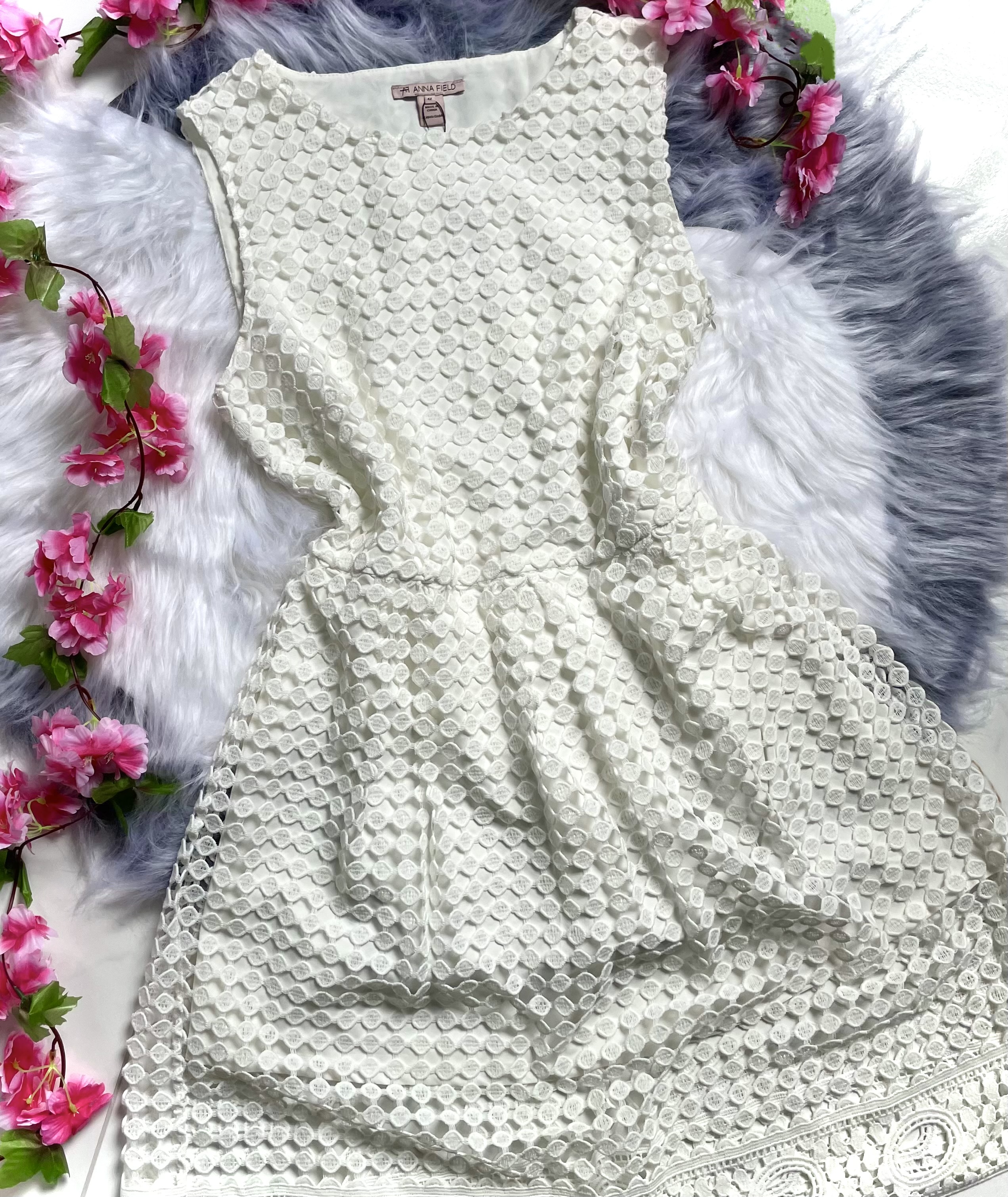 Vestido Branco de Laise