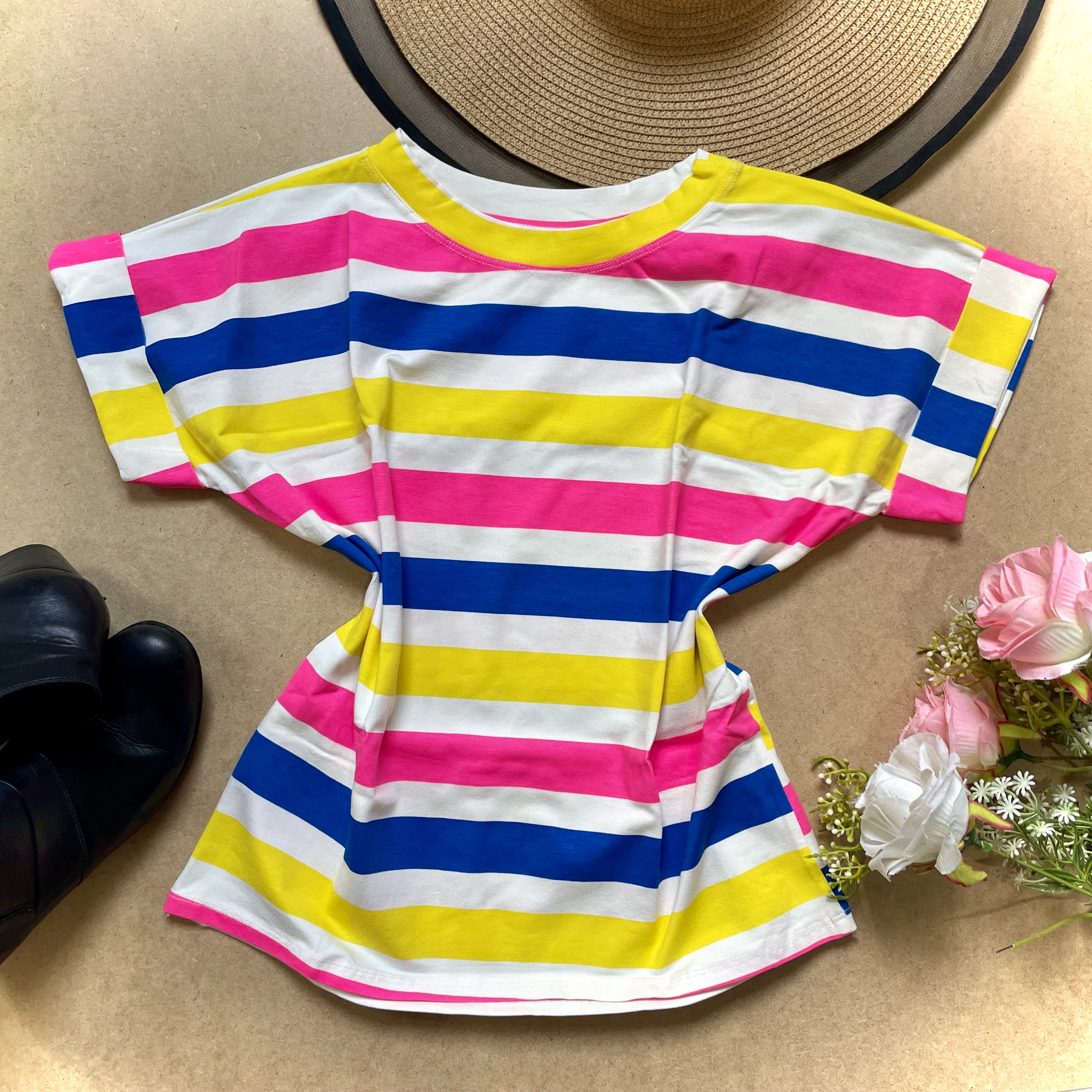 Camiseta Listrada Colorida