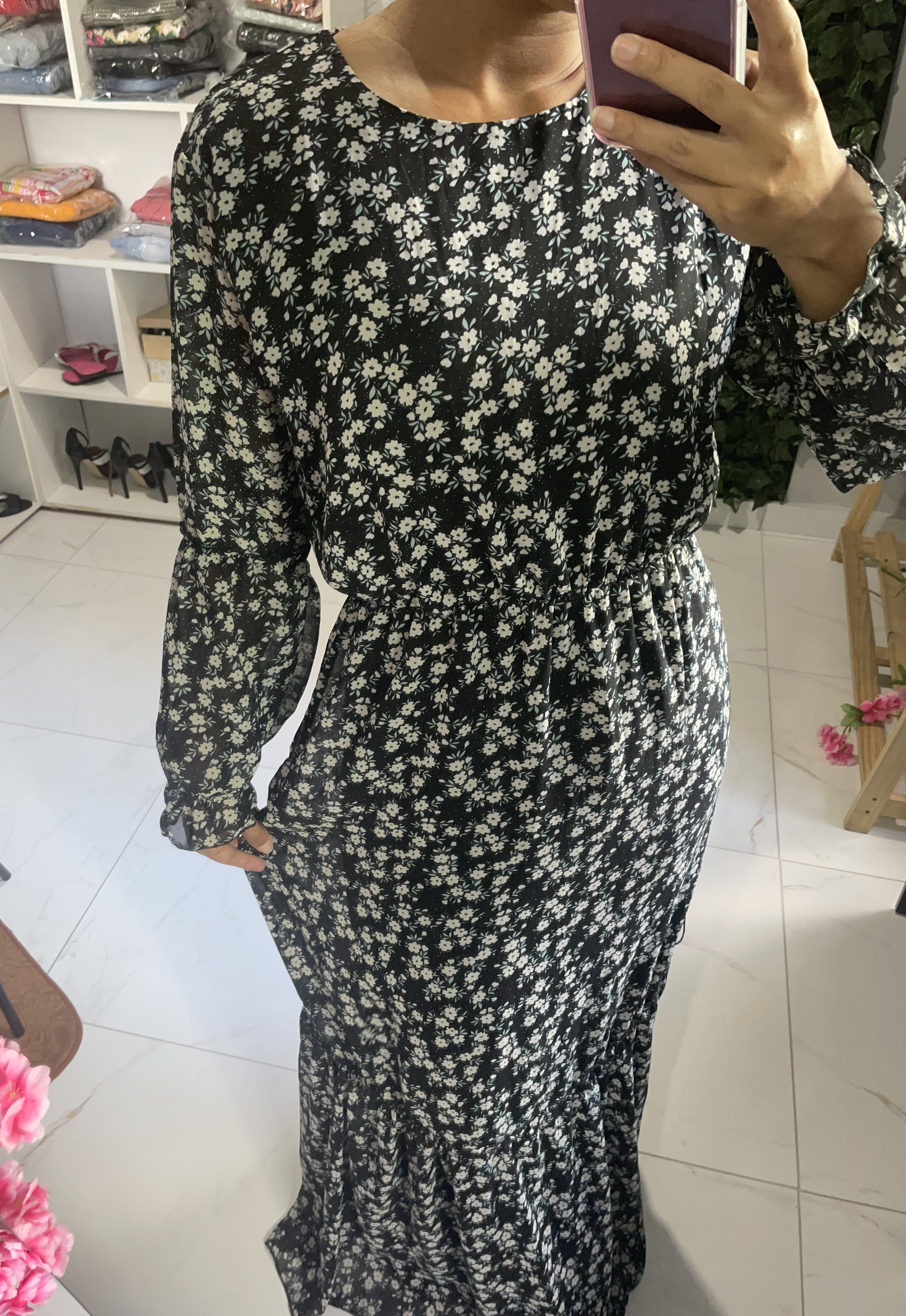 Vestido Floral Longo