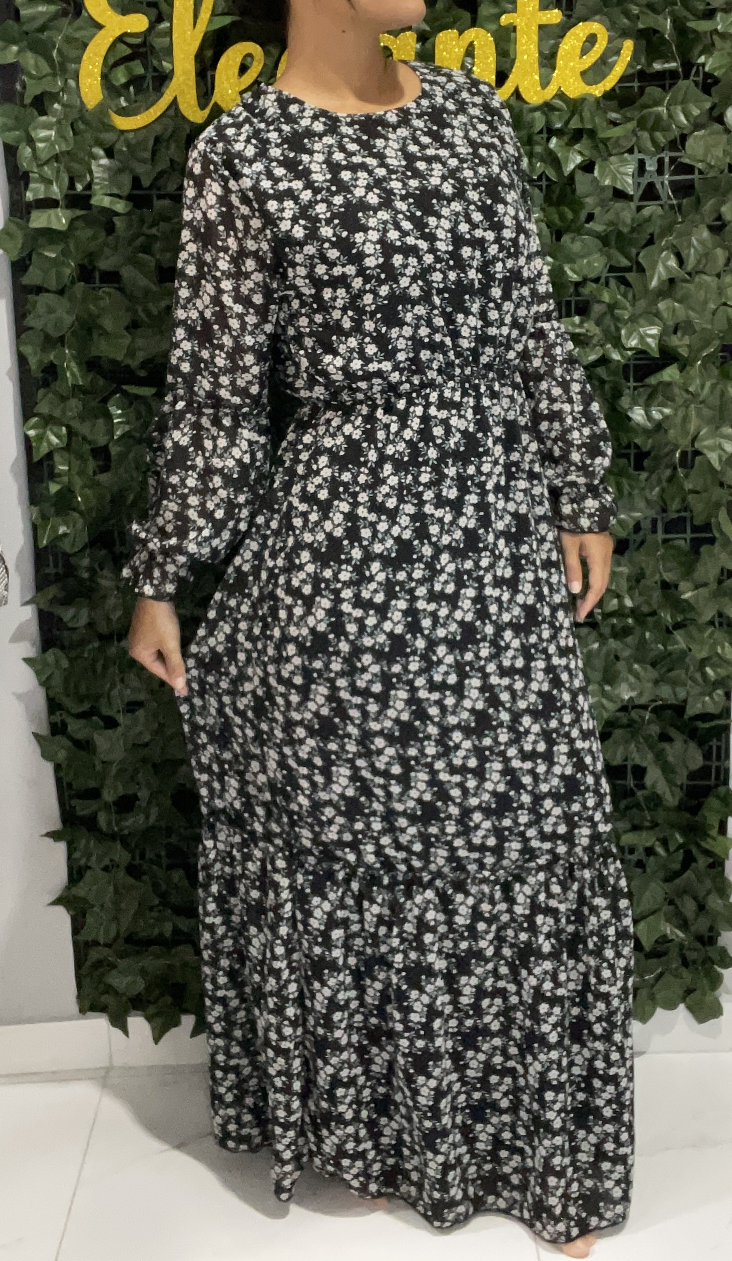 Vestido Floral Longo