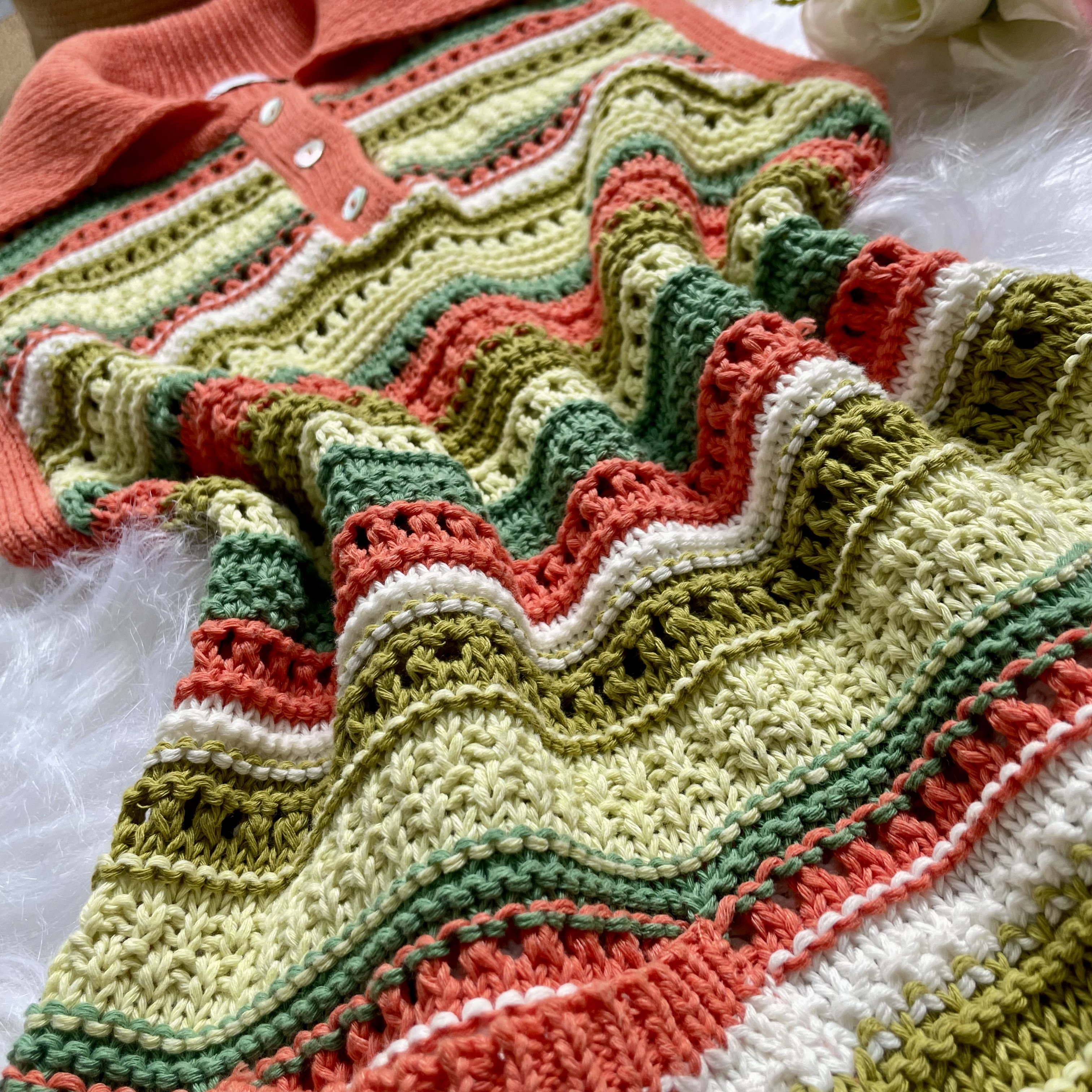 Vestido de Crochê da Zara