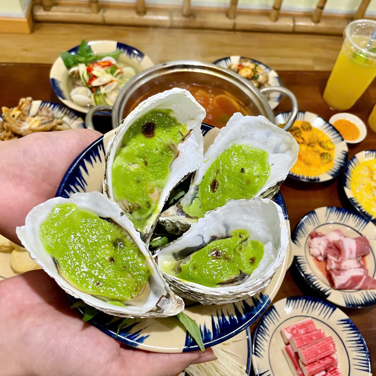 Hàu matcha