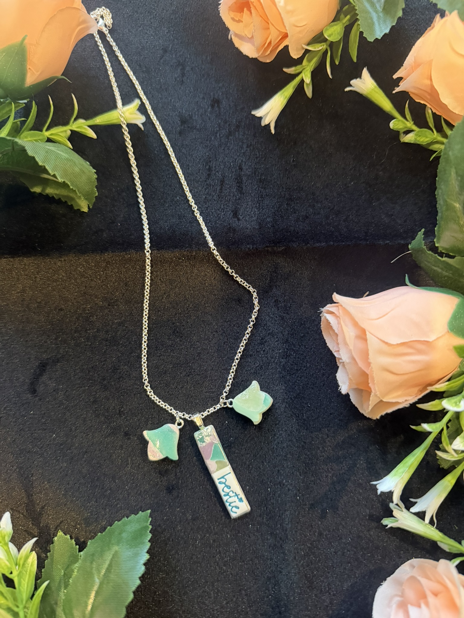 Bestie Tulip Charm Necklace