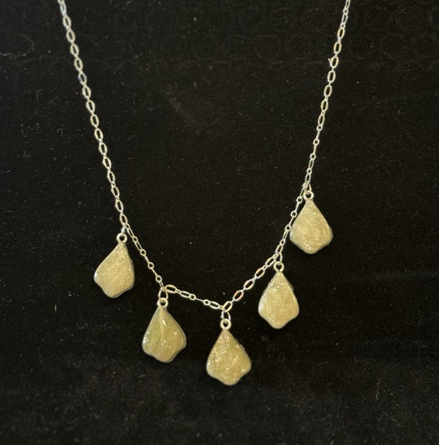 Elegant Faux stone Clay drop Pendant