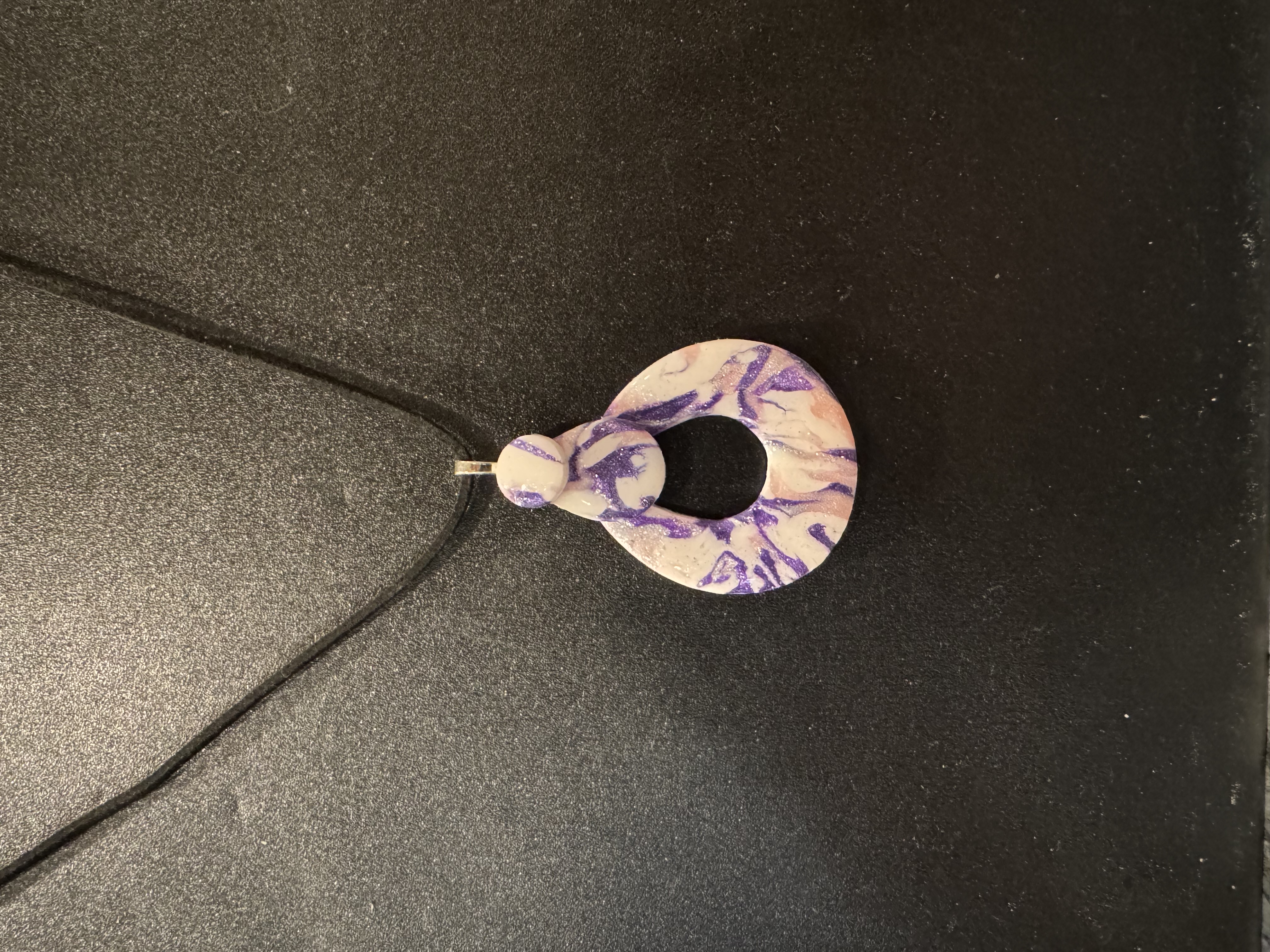Handcrafted Faux Purples and Pink Stone Pendant