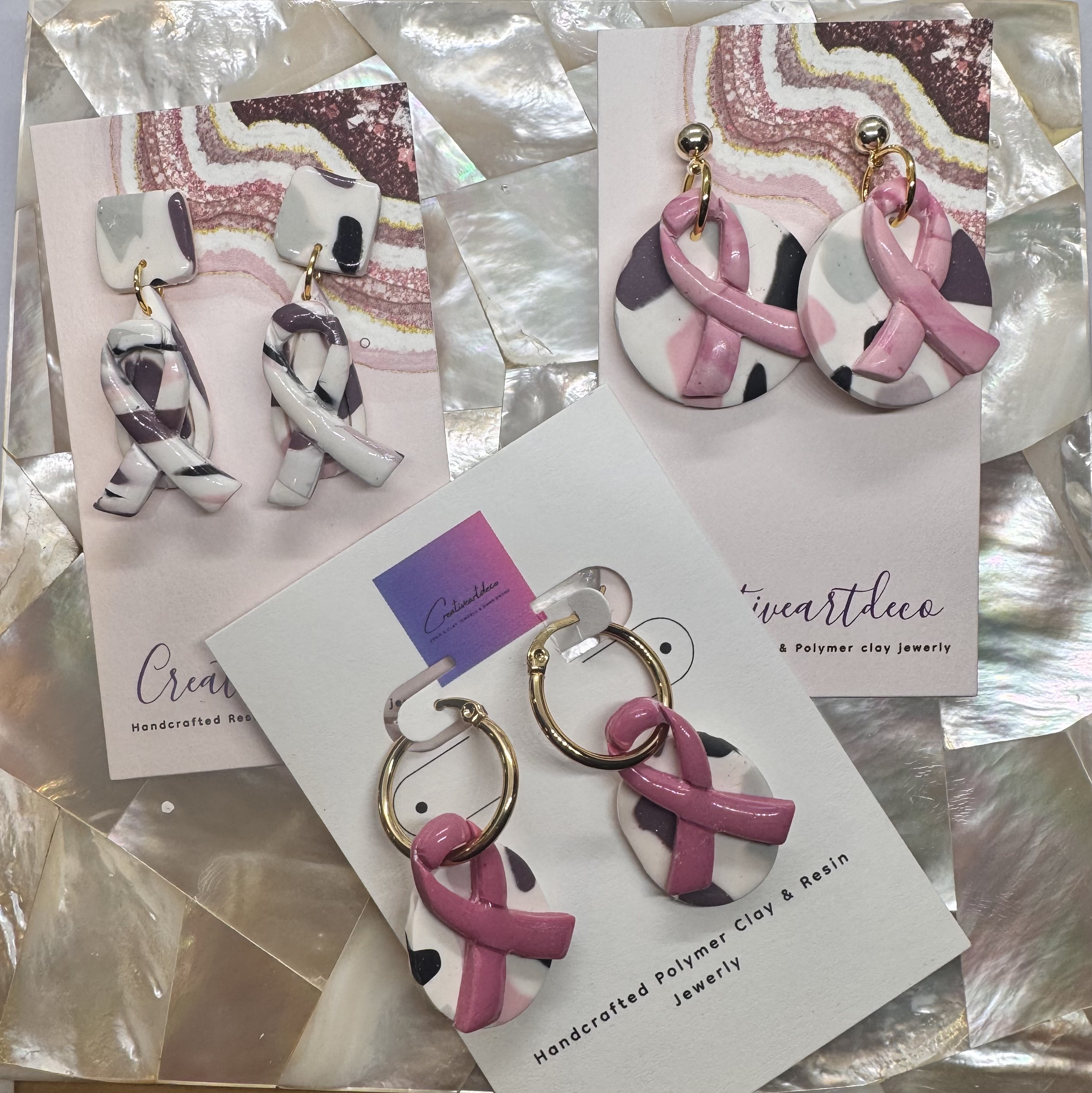 Handcrafted Ribbon Earrings