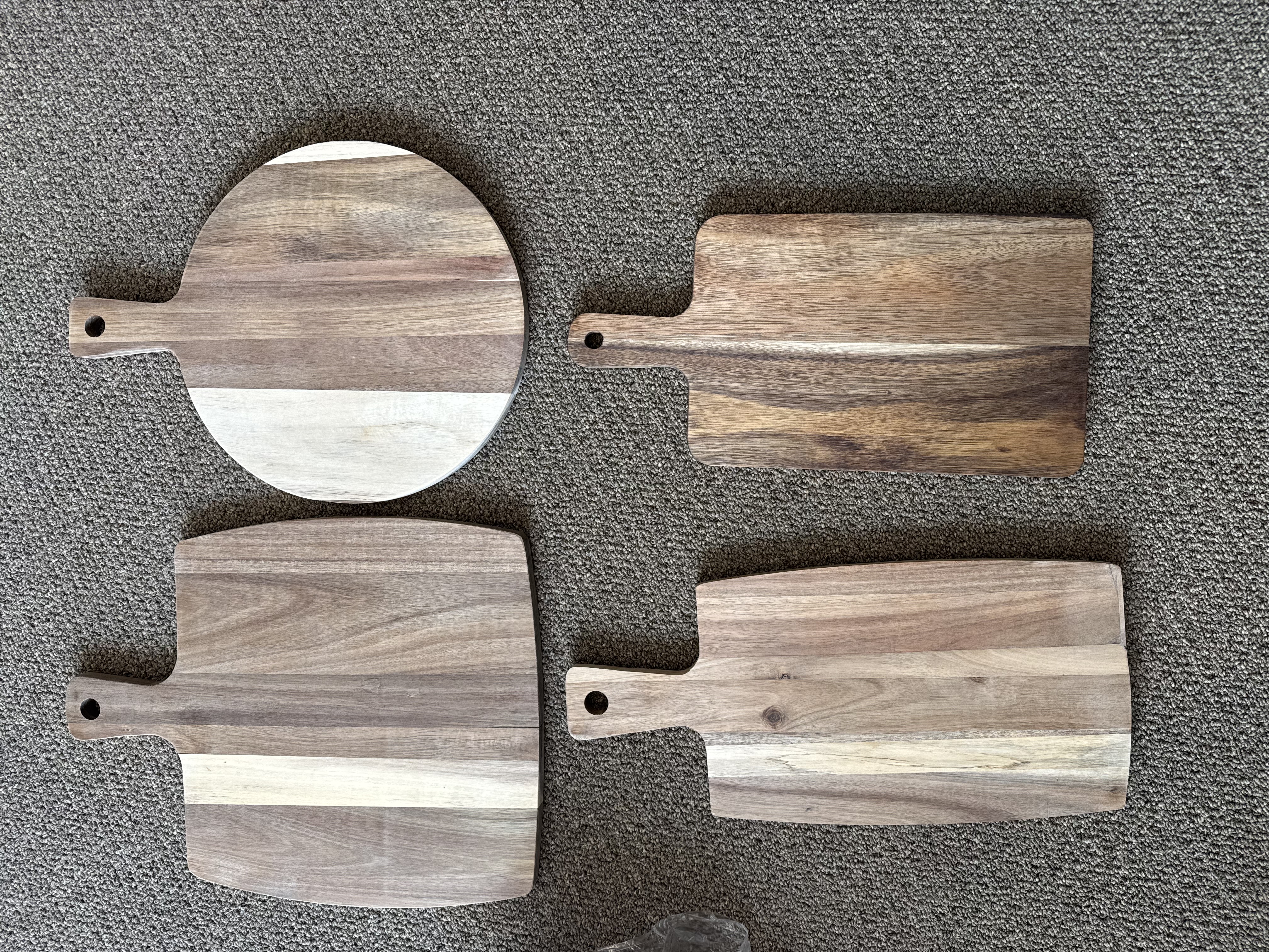 Wooden Cutting Boards Sets (Custom Order Contact me for Color Palate)