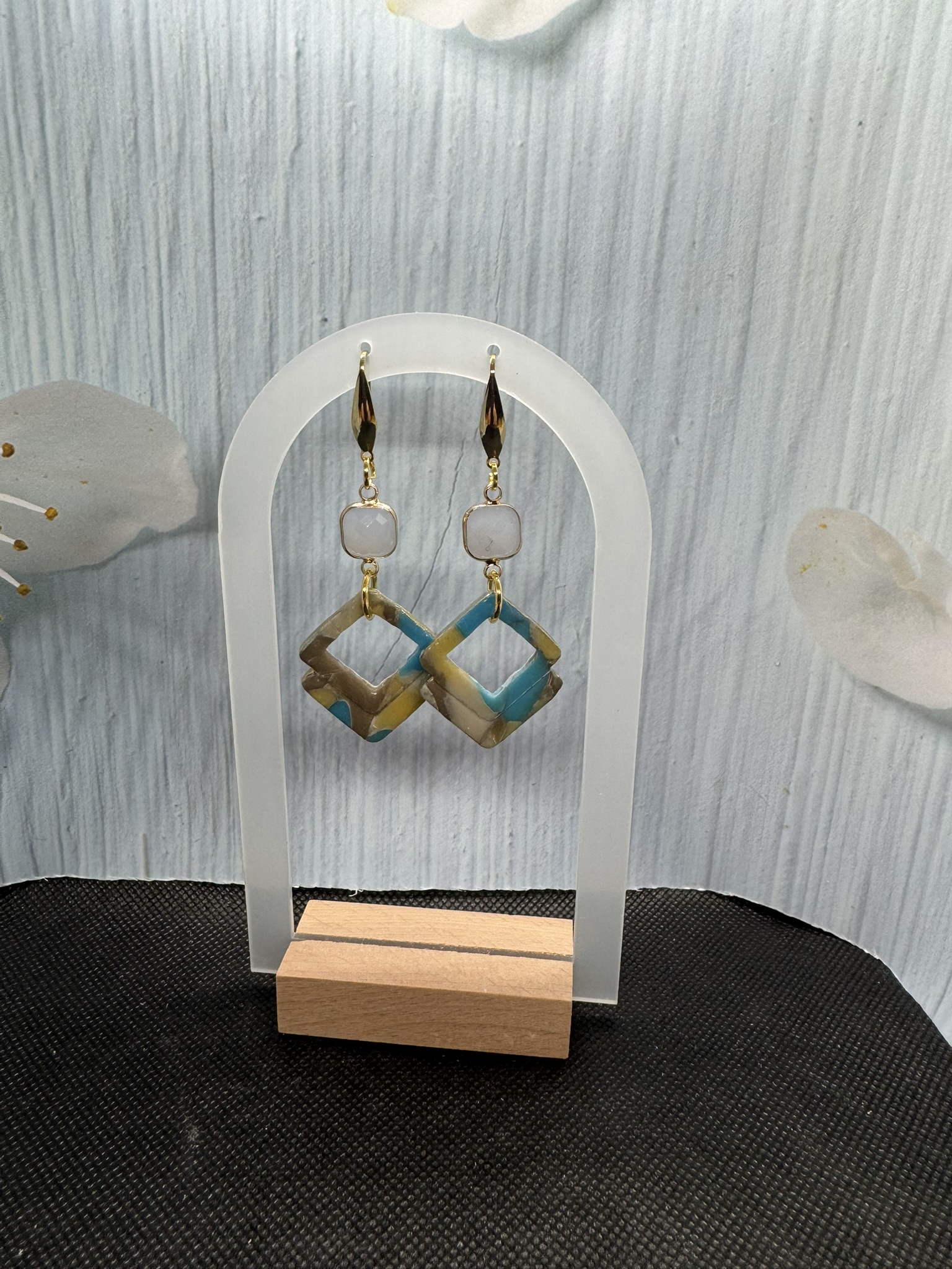 Geometric Dangle Earrings