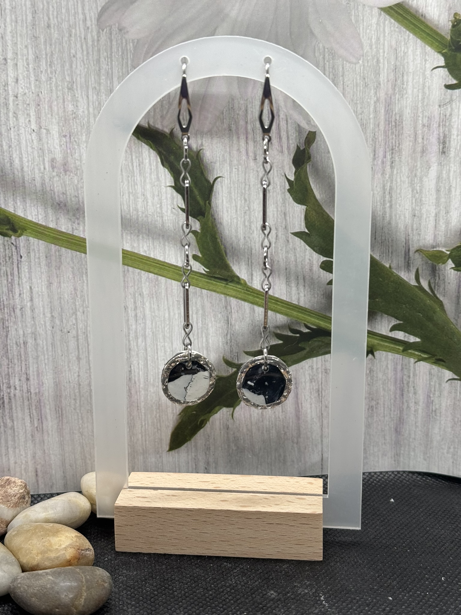Duster Snakeskin Dangle Earrings