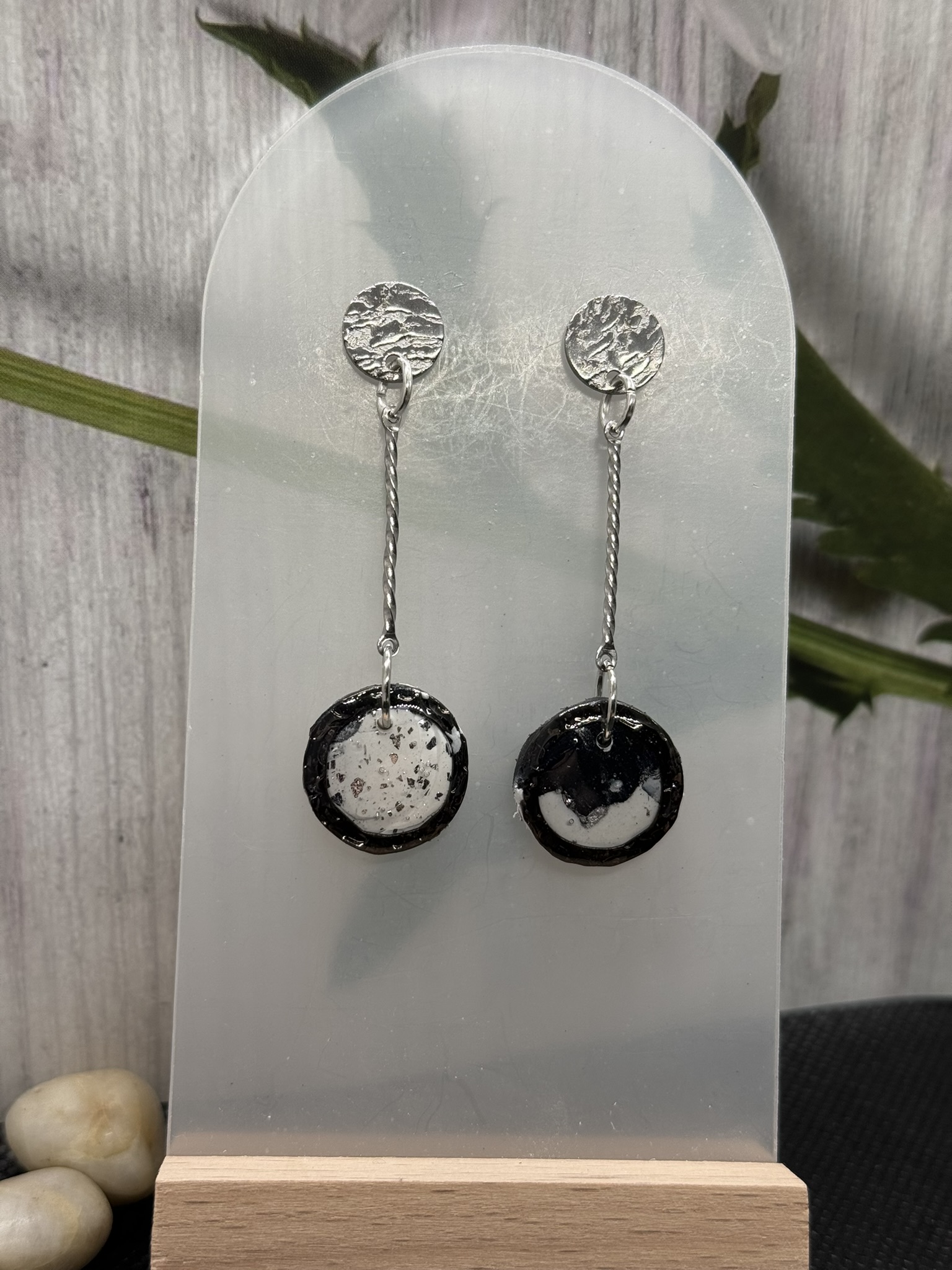 Snakeskin Dangle Earrings