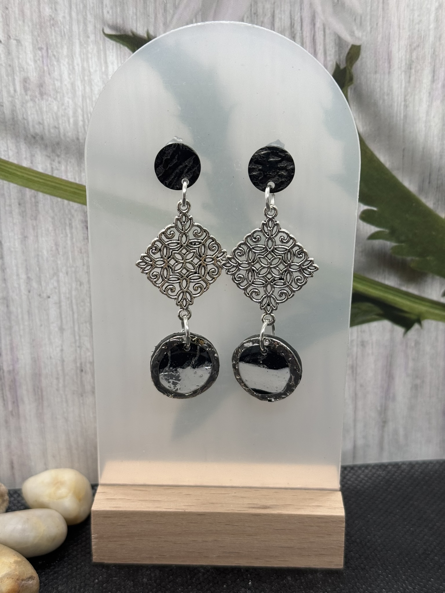 Bohemian Snake Skin Dangle Earrings