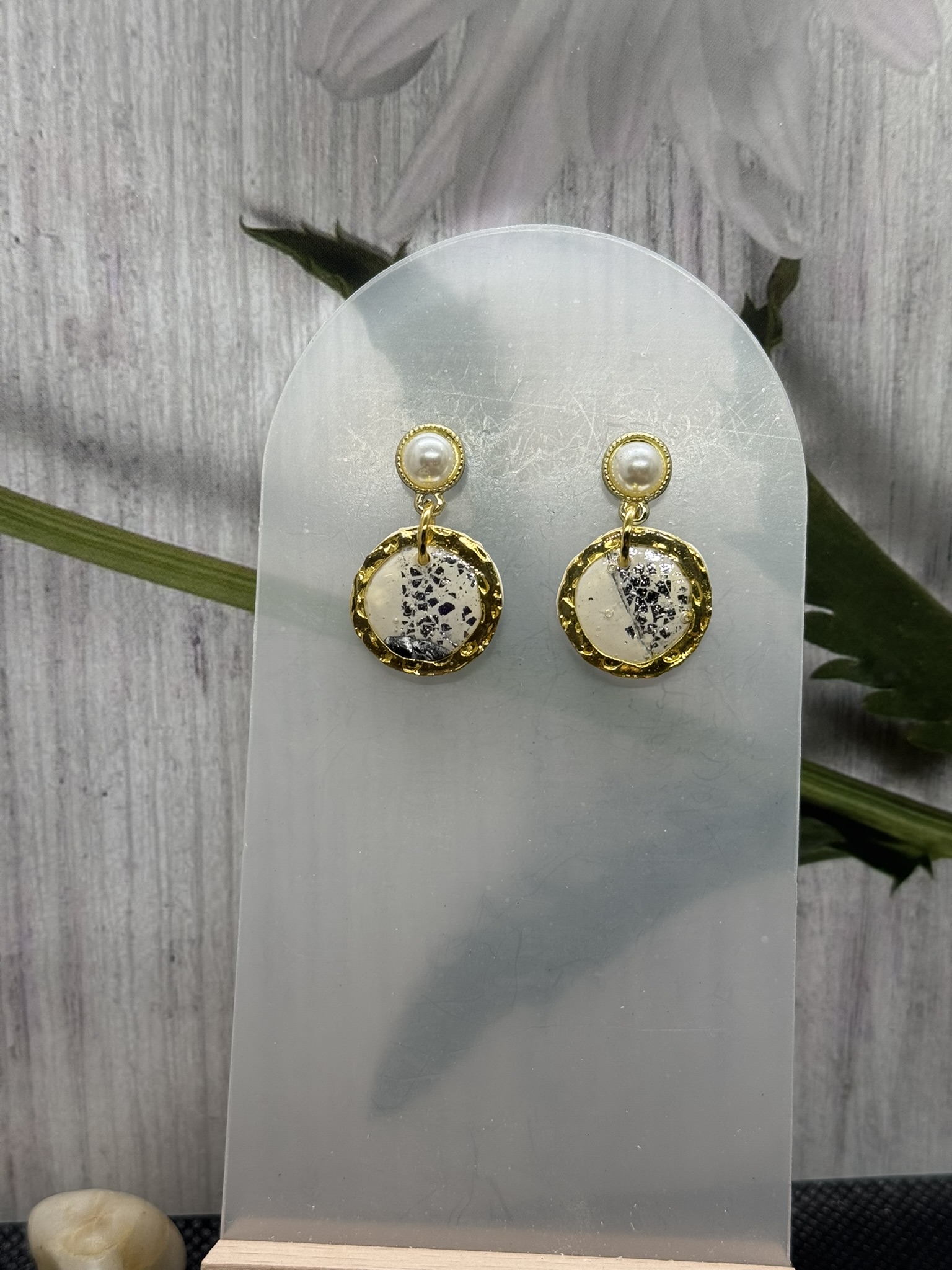 Elegant Gold-Plated Snake Skin Earrings