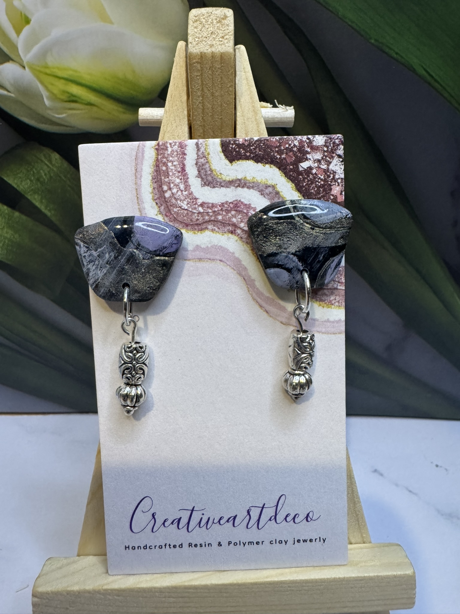 Faux Stone and bead drops