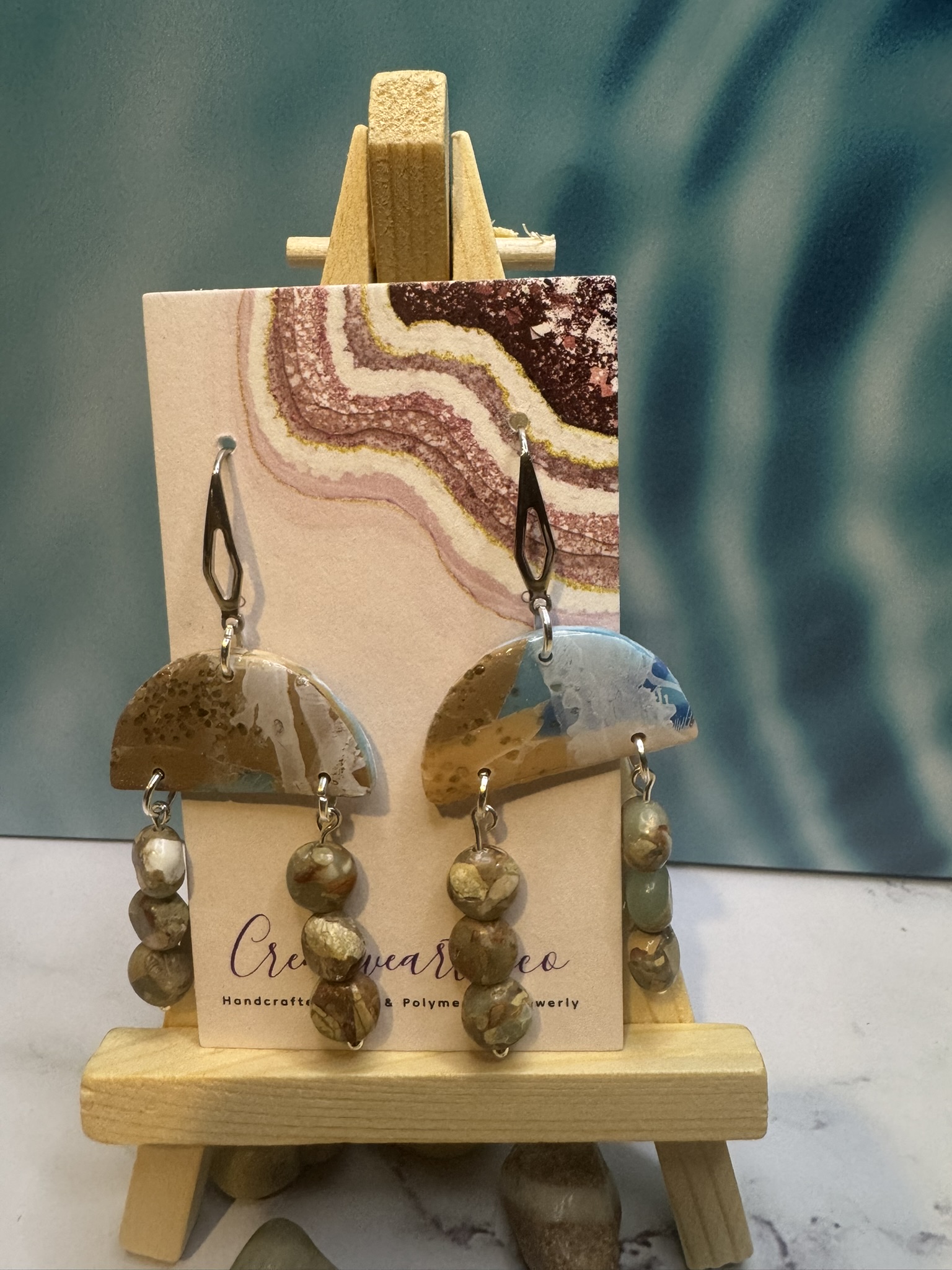 Bohemian Style Beach and Jasper Dangles
