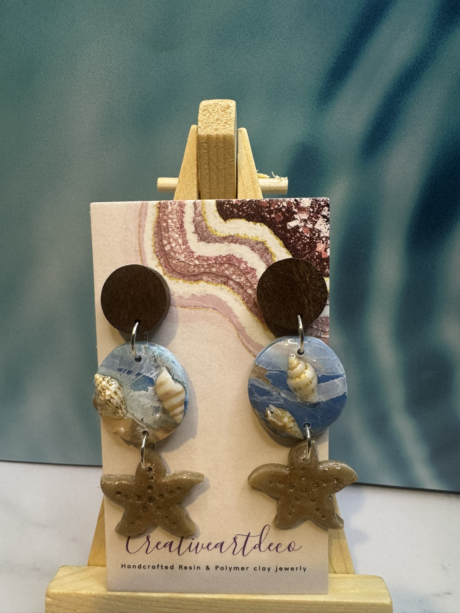 Ocean-Themed Dangle Earrings
