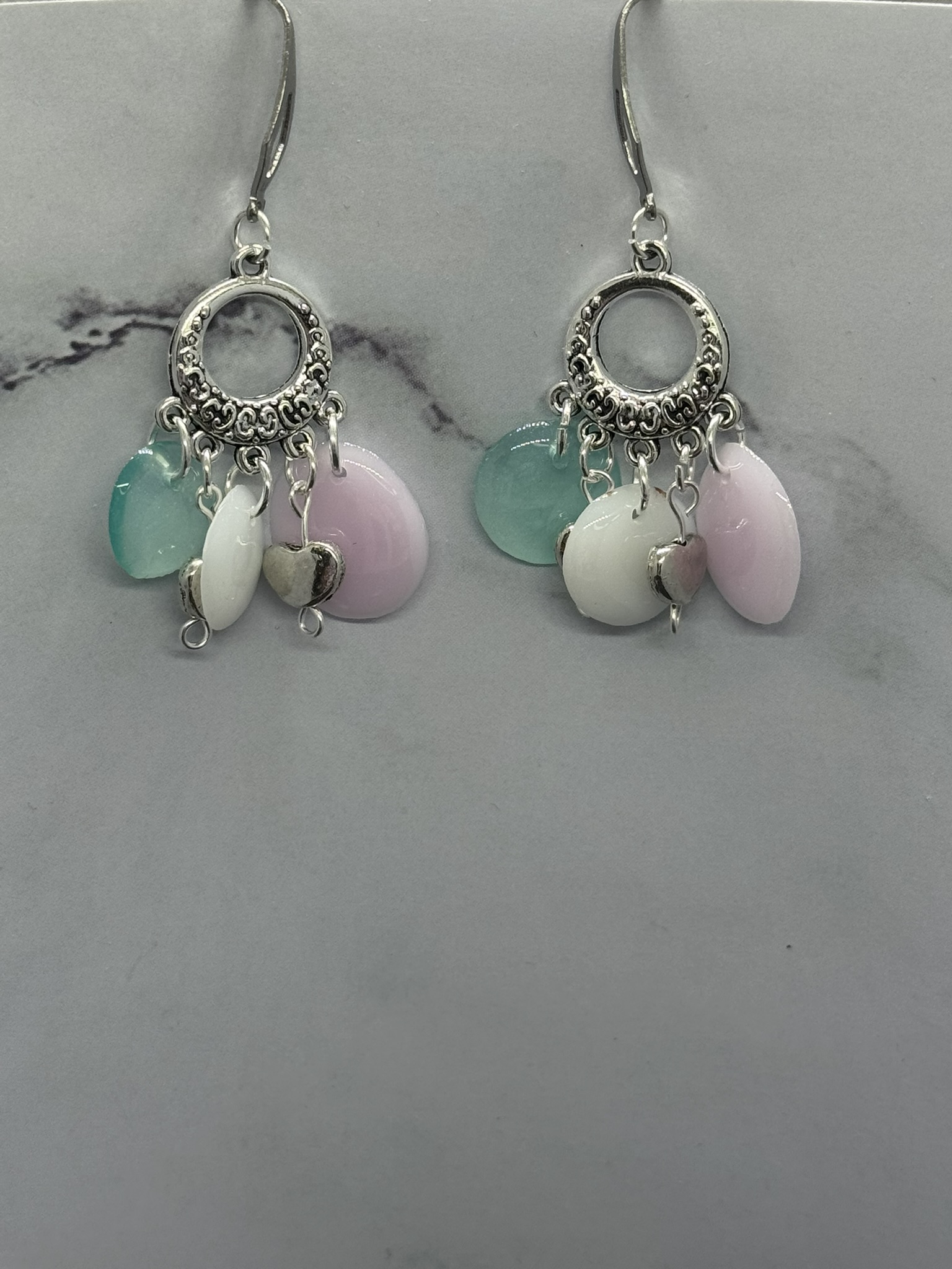 Heart Dangle Earrings